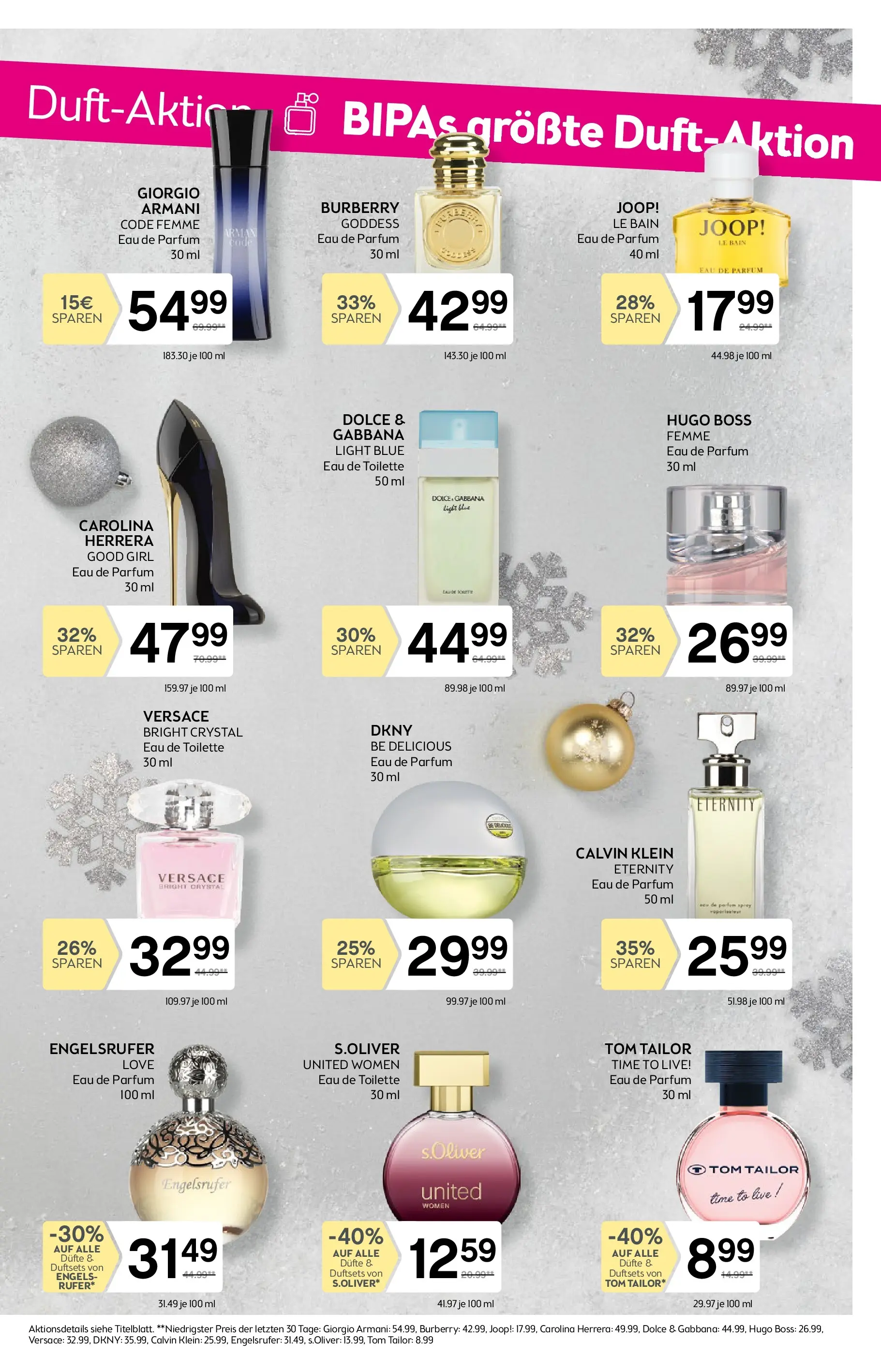 Bipa Flugblatt von 18.12.2025 - Aktuelle Angebote | Seite: 3 | Produkte: Toilette, Parfüm, Eau de Toilette