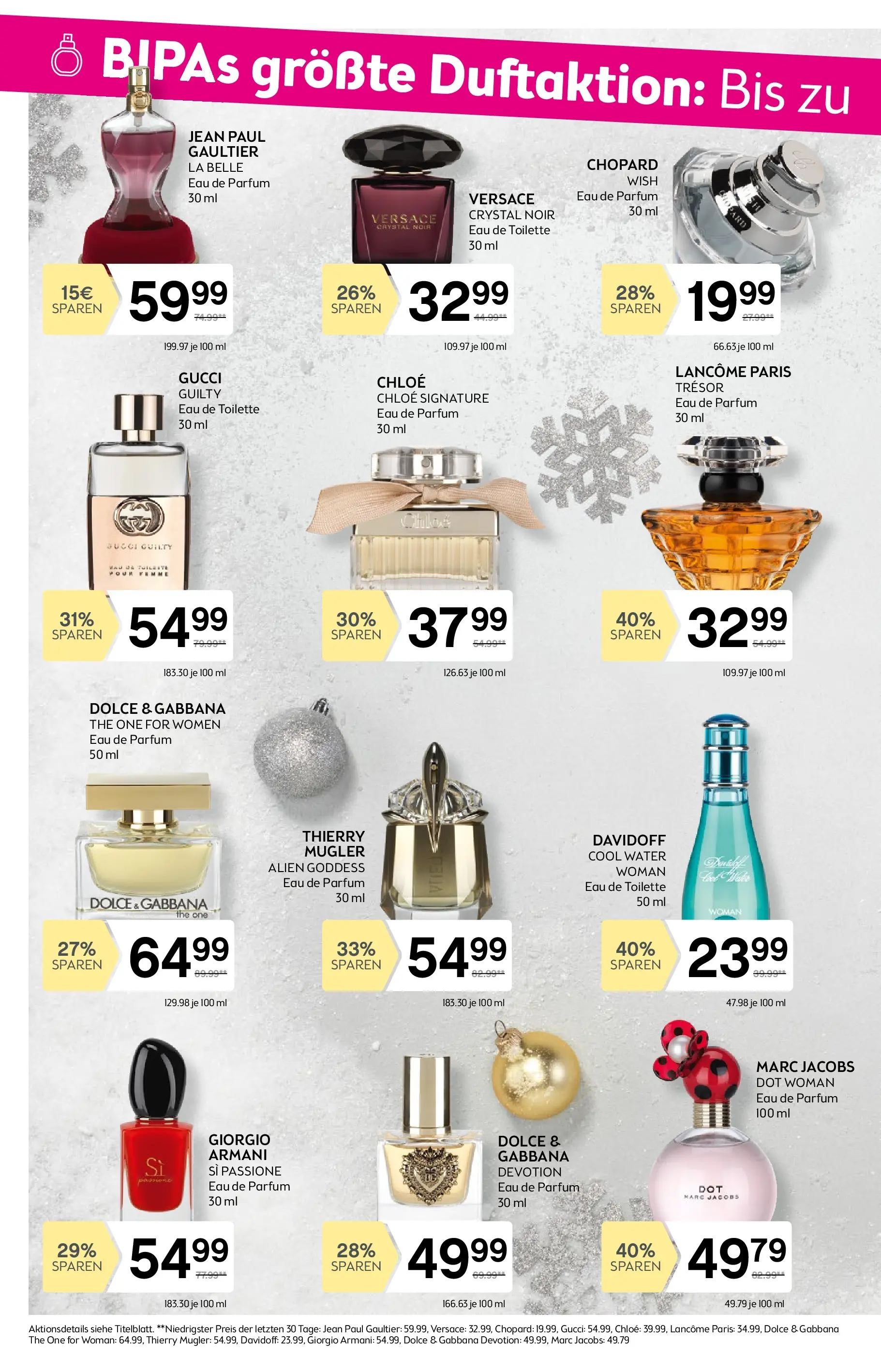 Bipa Flugblatt von 18.12.2025 - Aktuelle Angebote | Seite: 4 | Produkte: Toilette, Parfüm, Eau de Toilette
