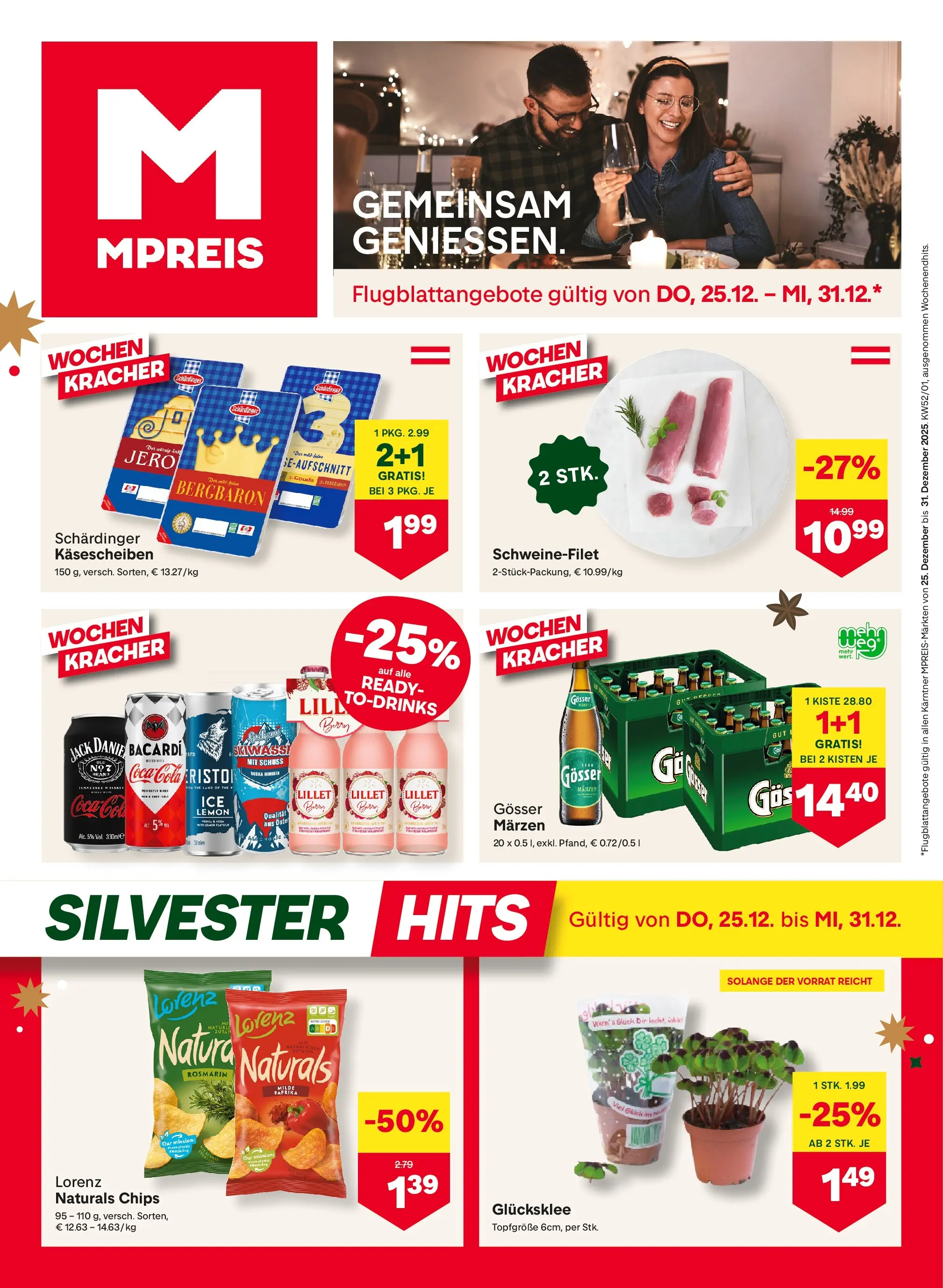 MPREIS Velden von 24.12.2025 - Aktuelle Angebote | Seite: 1 | Produkte: Chips