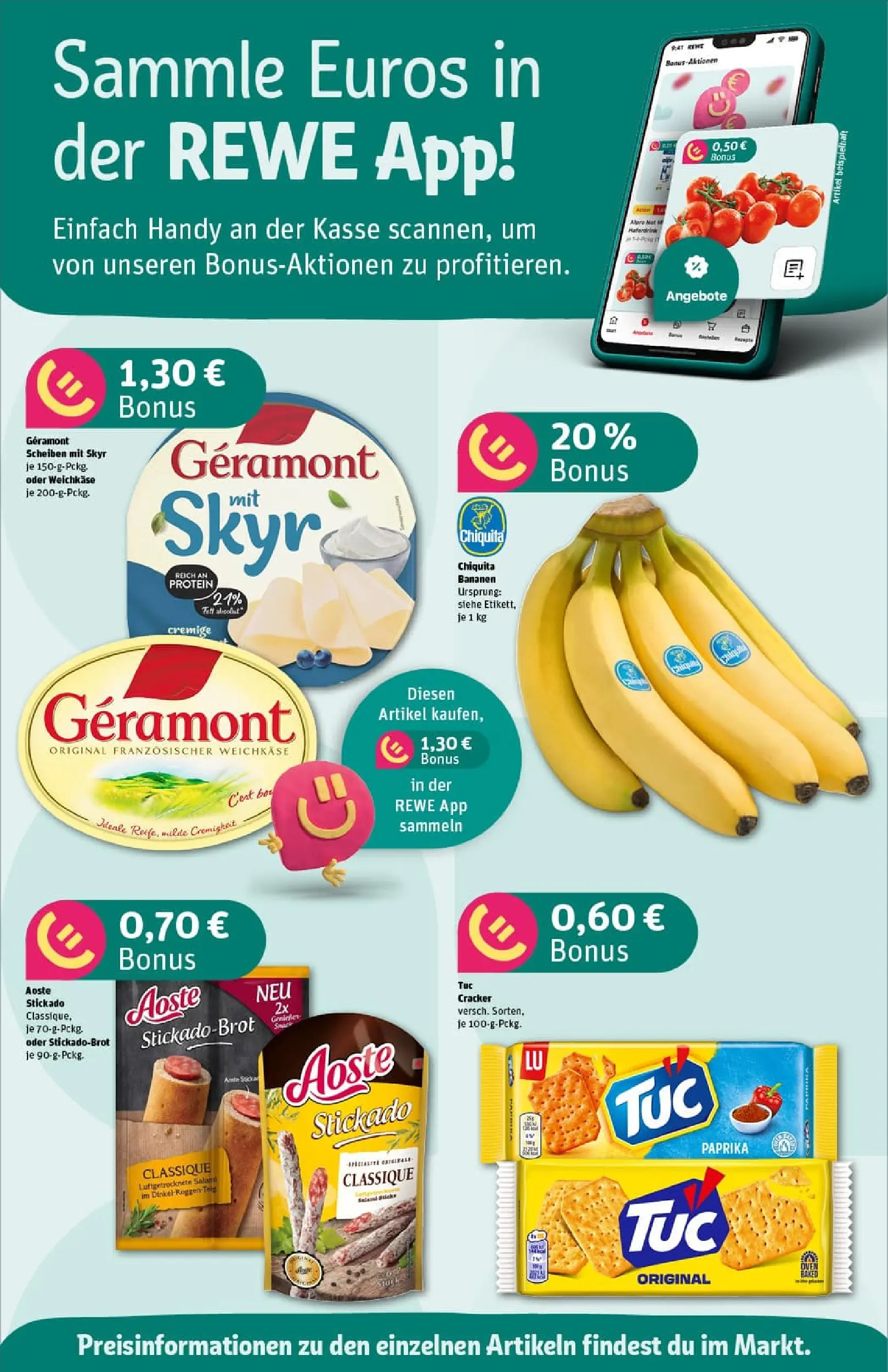 REWE Prospekt ab 22.12.2025 zum Blättern » Angebote | Seite: 6 | Produkte: Geramont, Bananen, Skyr, Paprika