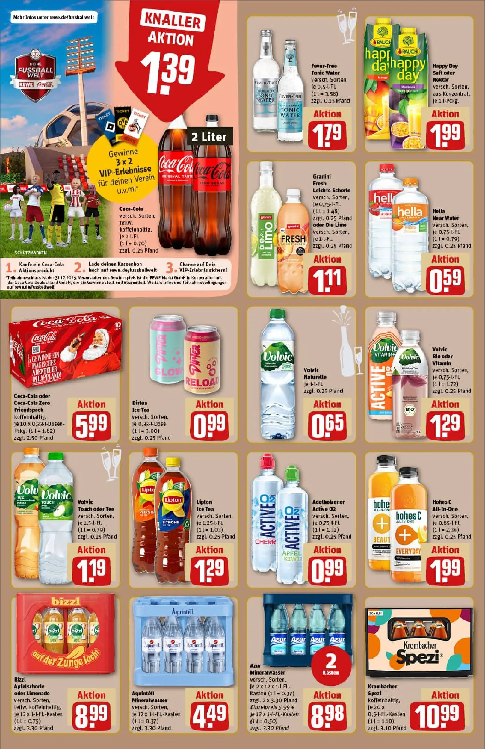 REWE Prospekt ab 22.12.2025 zum Blättern » Angebote | Seite: 14 | Produkte: Cola, Hella, Granini, Hohes c