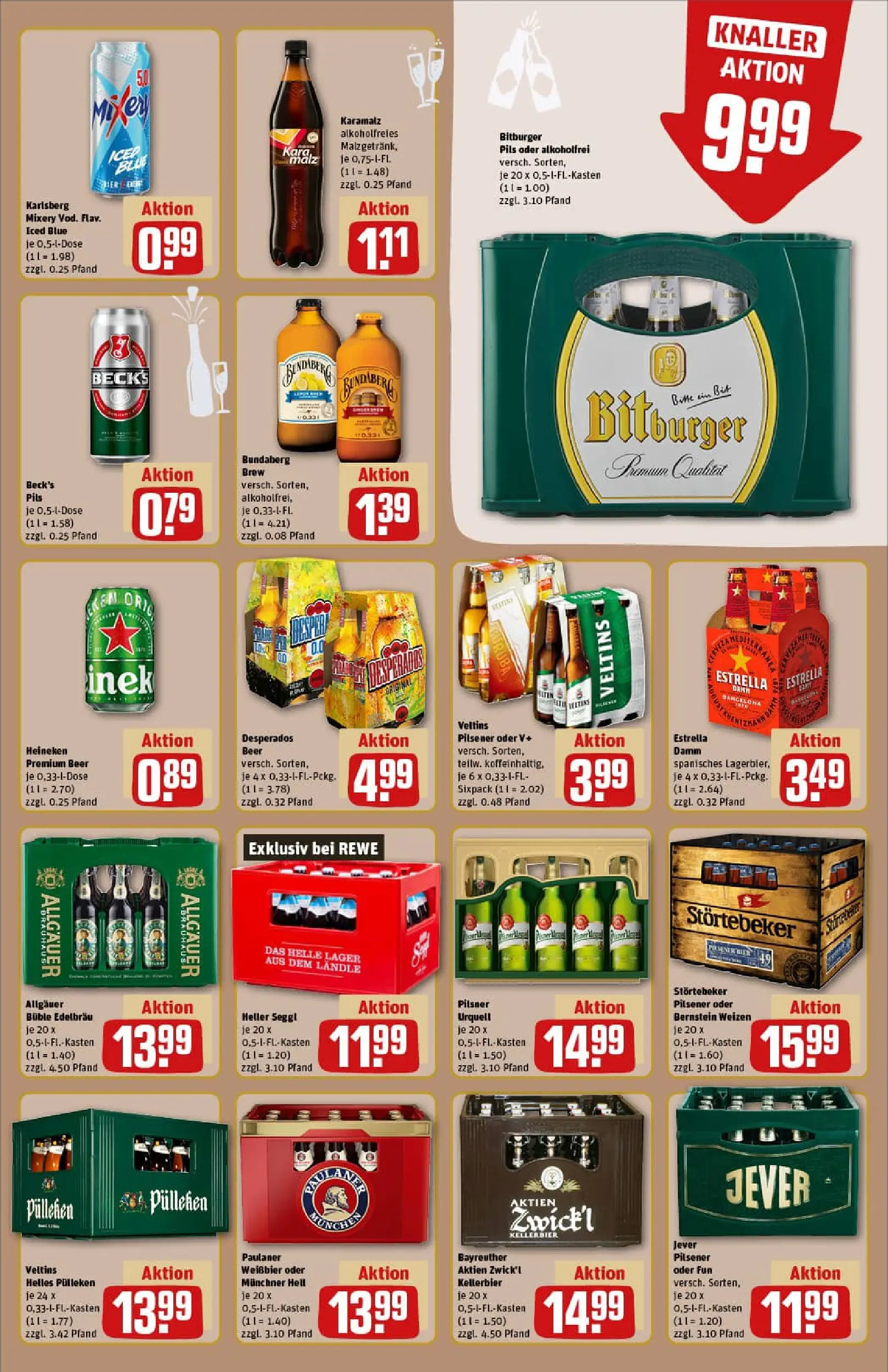 REWE Prospekt ab 22.12.2025 zum Blättern » Angebote | Seite: 15 | Produkte: Bitburger, Heineken, Pilsner urquell, Desperados