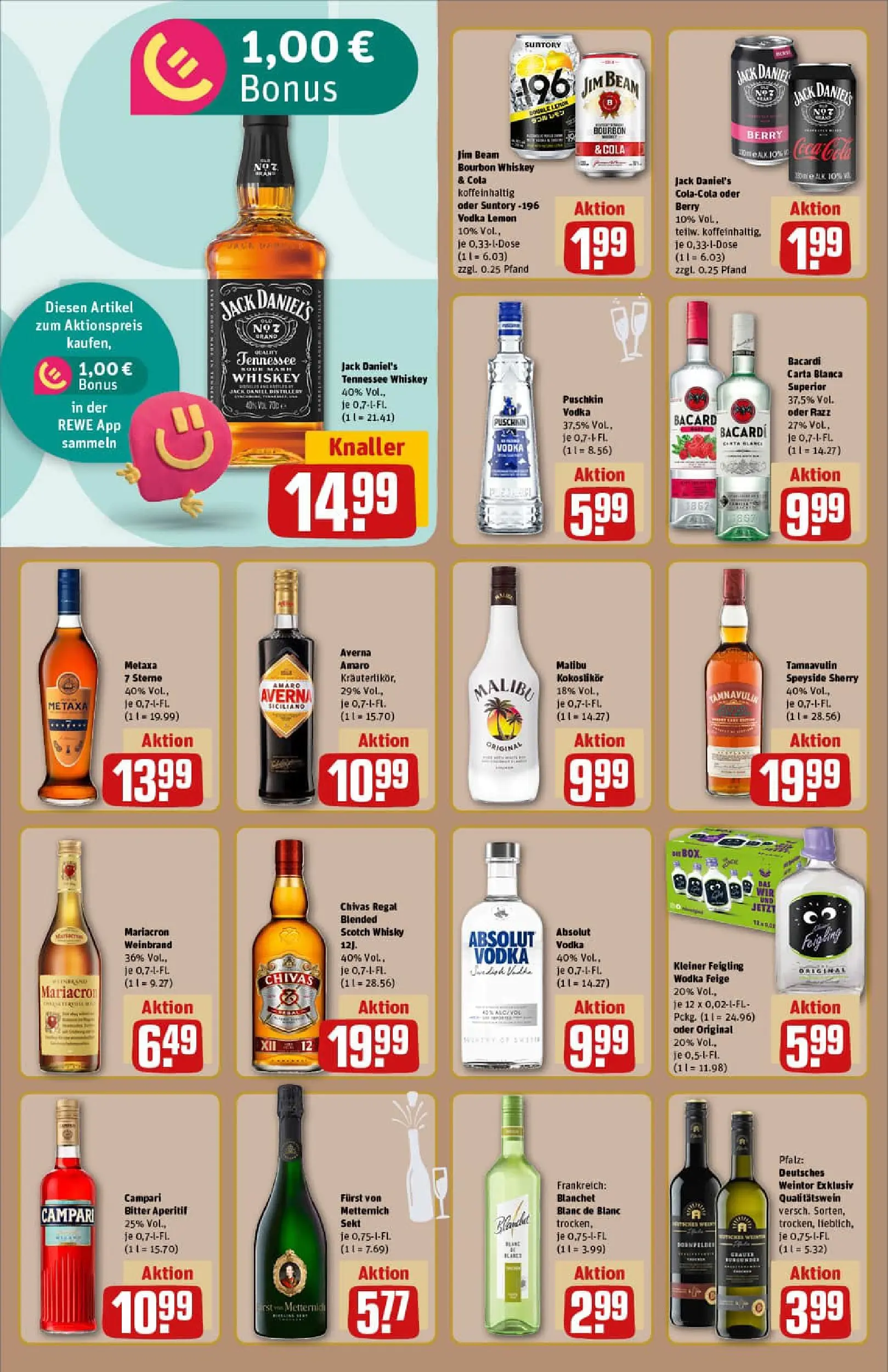REWE Prospekt ab 22.12.2025 zum Blättern » Angebote | Seite: 16 | Produkte: Bacardi, Coca cola, Cola, Sekt