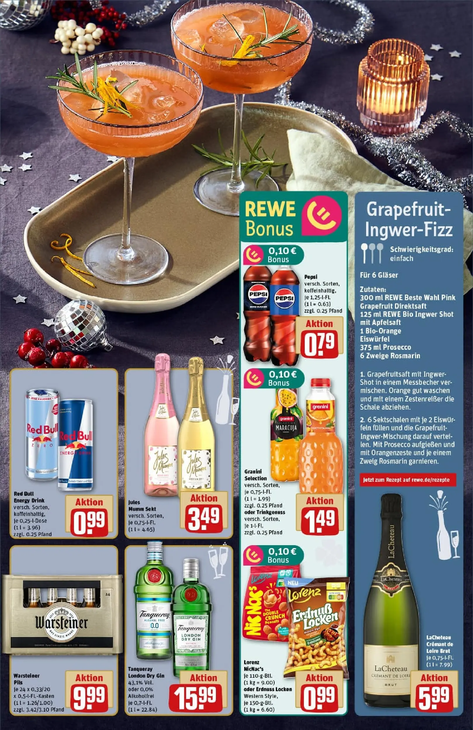 REWE Prospekt ab 22.12.2025 zum Blättern » Angebote | Seite: 5 | Produkte: Mumm sekt, Sekt, Grapefruit, Granini