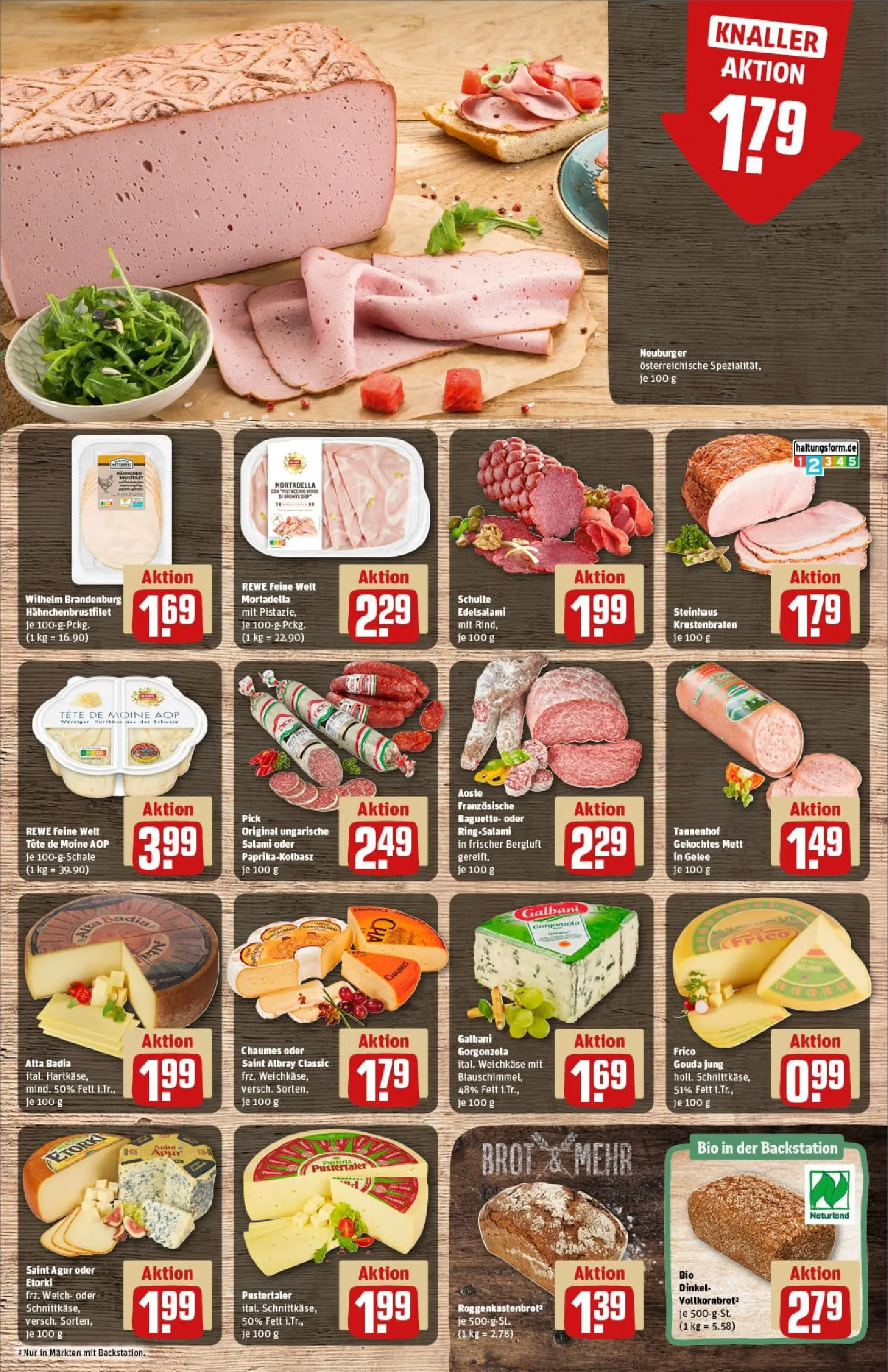 REWE Prospekt ab 22.12.2025 zum Blättern » Angebote | Seite: 9 | Produkte: Gouda, Vollkornbrot, Baguette, Krustenbraten