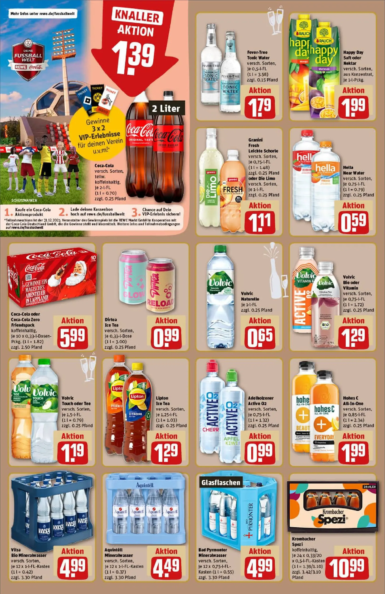 REWE Prospekt ab 22.12.2025 zum Blättern » Angebote | Seite: 16 | Produkte: Bad, Adelholzener, Granini, Tee