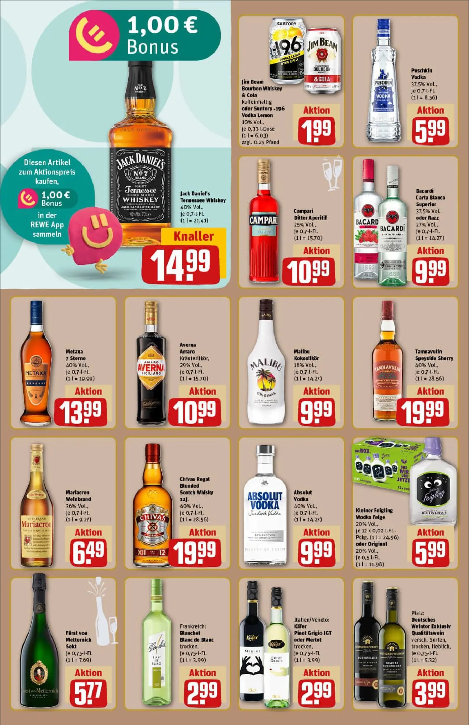 REWE Prospekt ab 22.12.2025 zum Blättern » Angebote | Seite: 18 | Produkte: Cola, Rum, Merlot, Mariacron