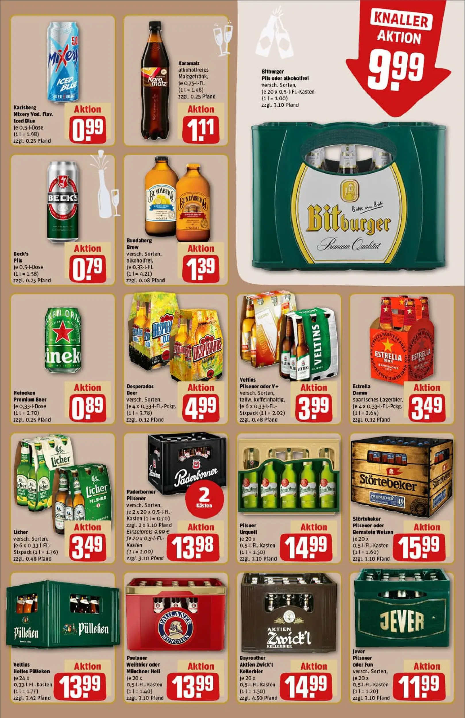 REWE Prospekt ab 22.12.2025 zum Blättern » Angebote | Seite: 15 | Produkte: Helles pulleken, Weißbier, Mixery, Veltins