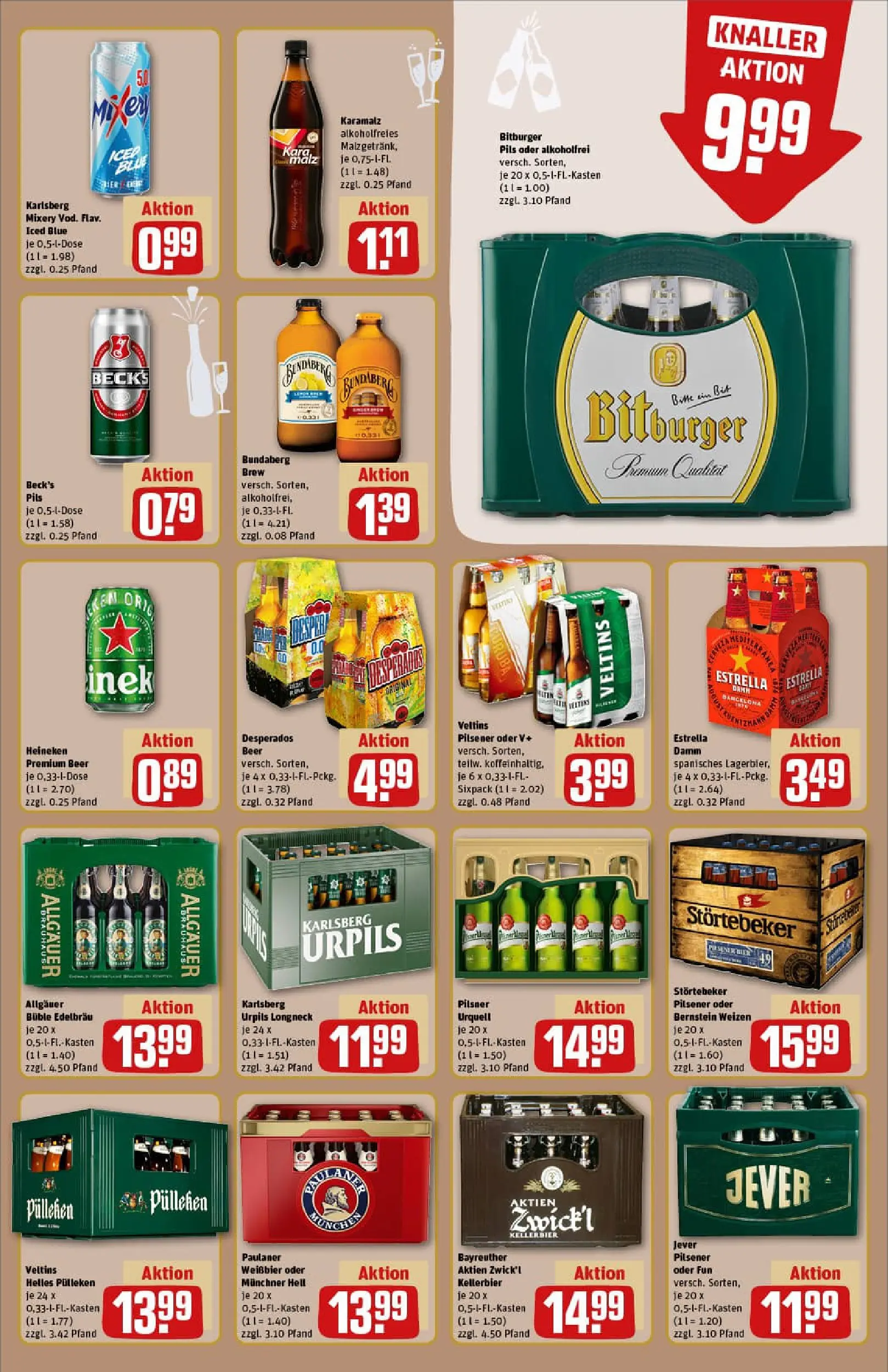 REWE Prospekt ab 22.12.2025 zum Blättern » Angebote | Seite: 17 | Produkte: Bitburger, Pils, Heineken, Mixery