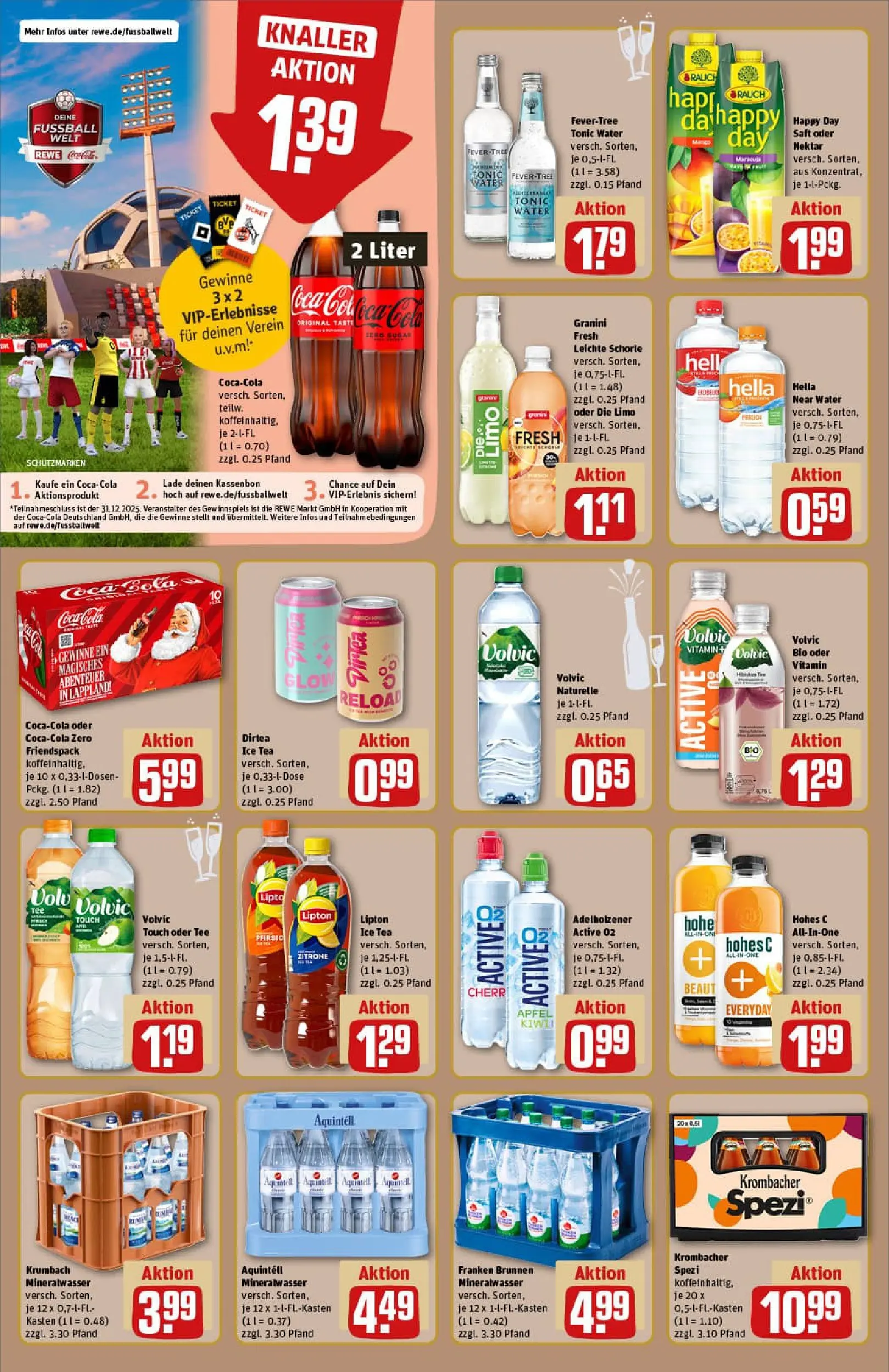 REWE Prospekt ab 22.12.2025 zum Blättern » Angebote | Seite: 14 | Produkte: Volvic touch, Granini, Tee, Volvic