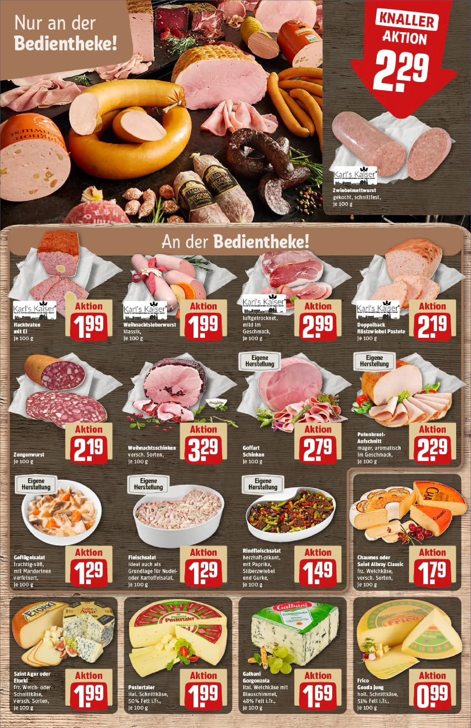 REWE Prospekt ab 22.12.2025 zum Blättern » Angebote | Seite: 9 | Produkte: Gouda, Mandarinen, Schinken