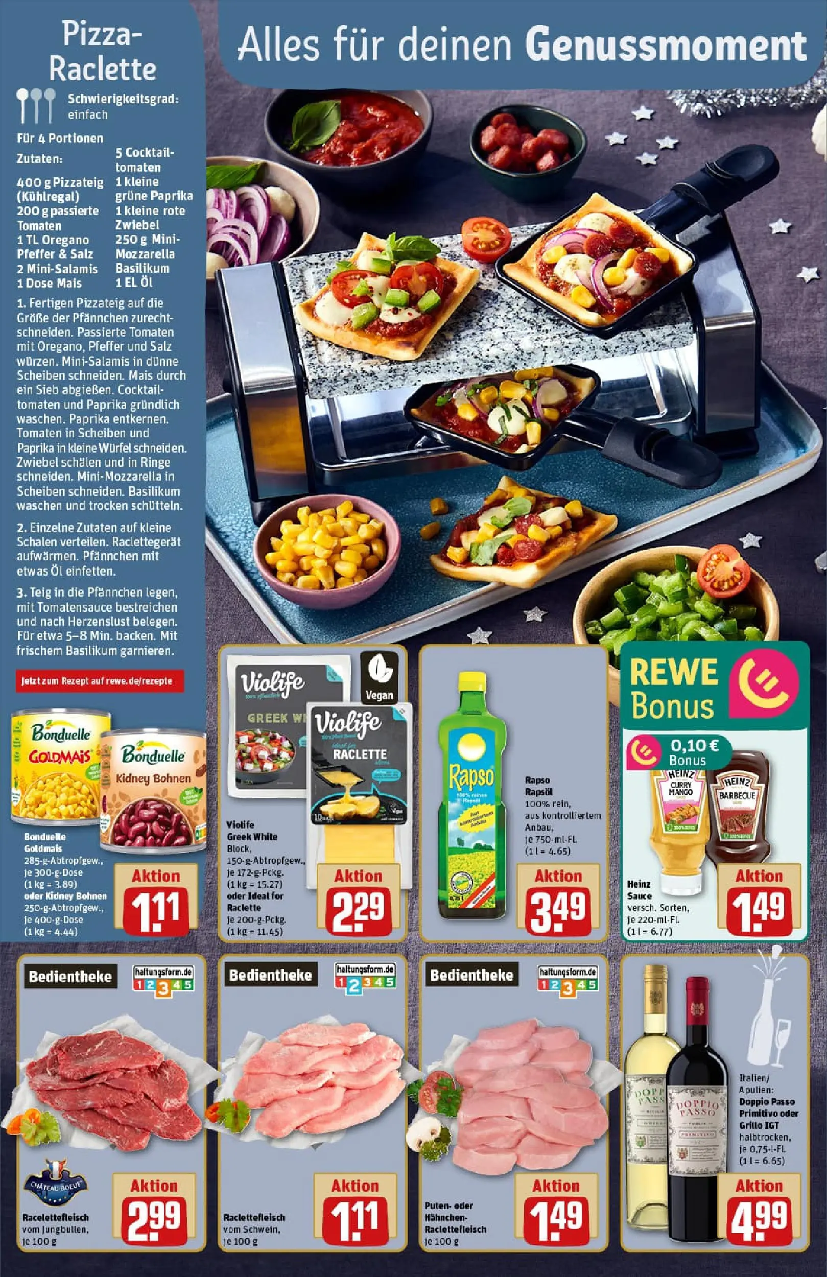 REWE Prospekt ab 22.12.2025 zum Blättern » Angebote | Seite: 2 | Produkte: Mozzarella, Paprika, Pfeffer, Mango