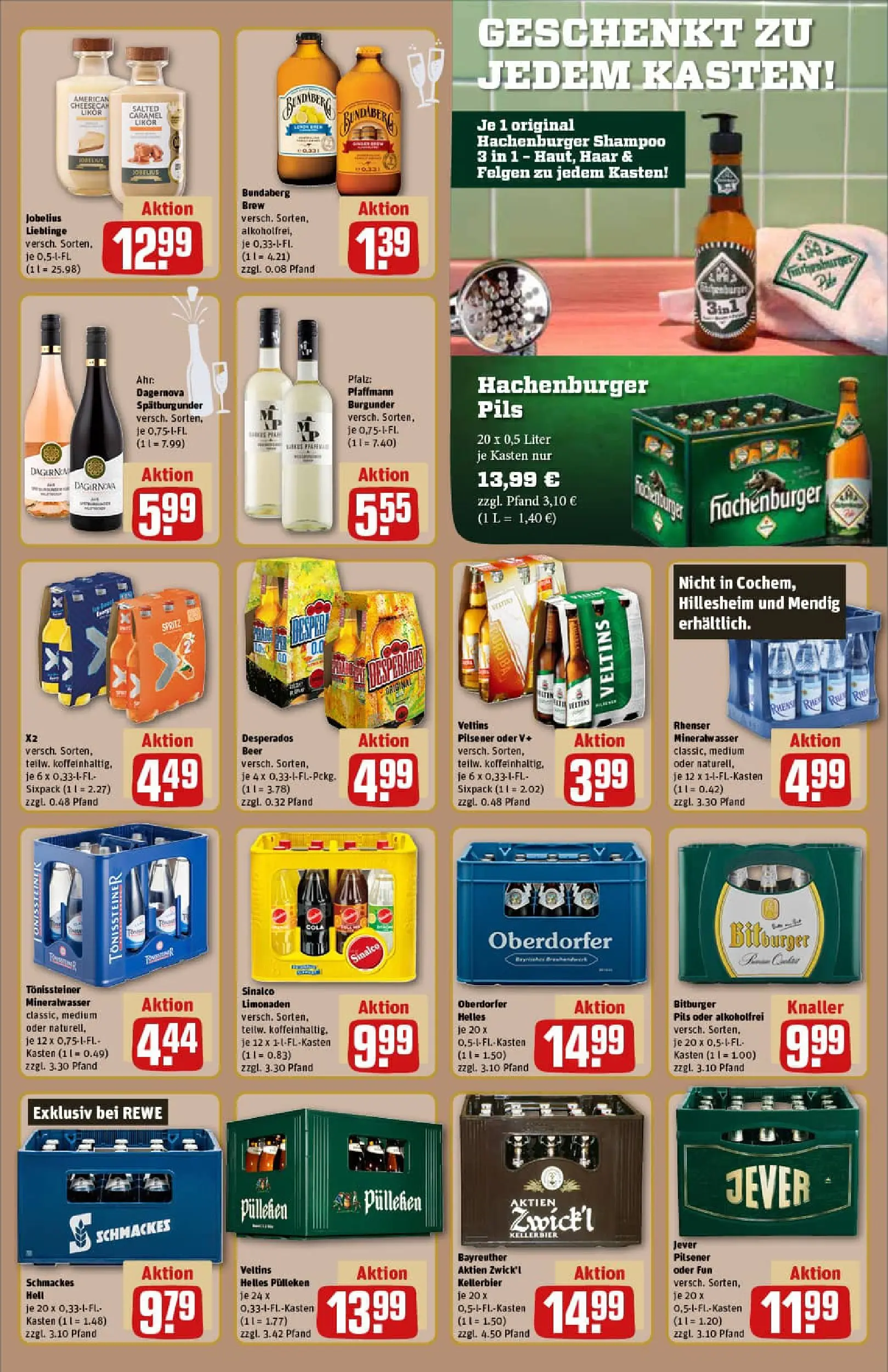 REWE Prospekt ab 22.12.2025 zum Blättern » Angebote | Seite: 15 | Produkte: Sinalco, Jever, Desperados, Veltins