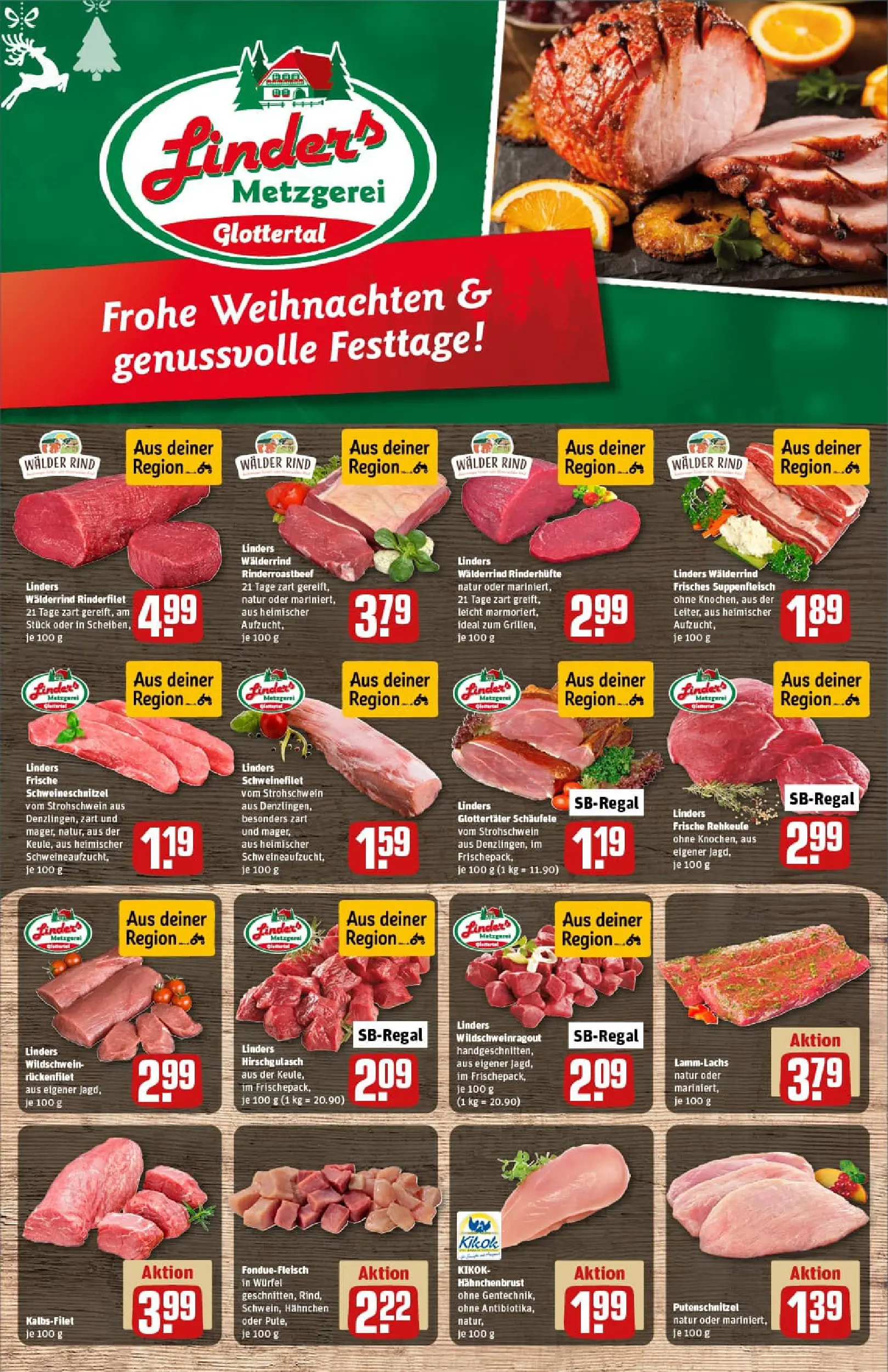 REWE Prospekt ab 22.12.2025 zum Blättern » Angebote | Seite: 8 | Produkte: Rinderfilet, Schweinefilet, Suppenfleisch, Hahnchenbrust