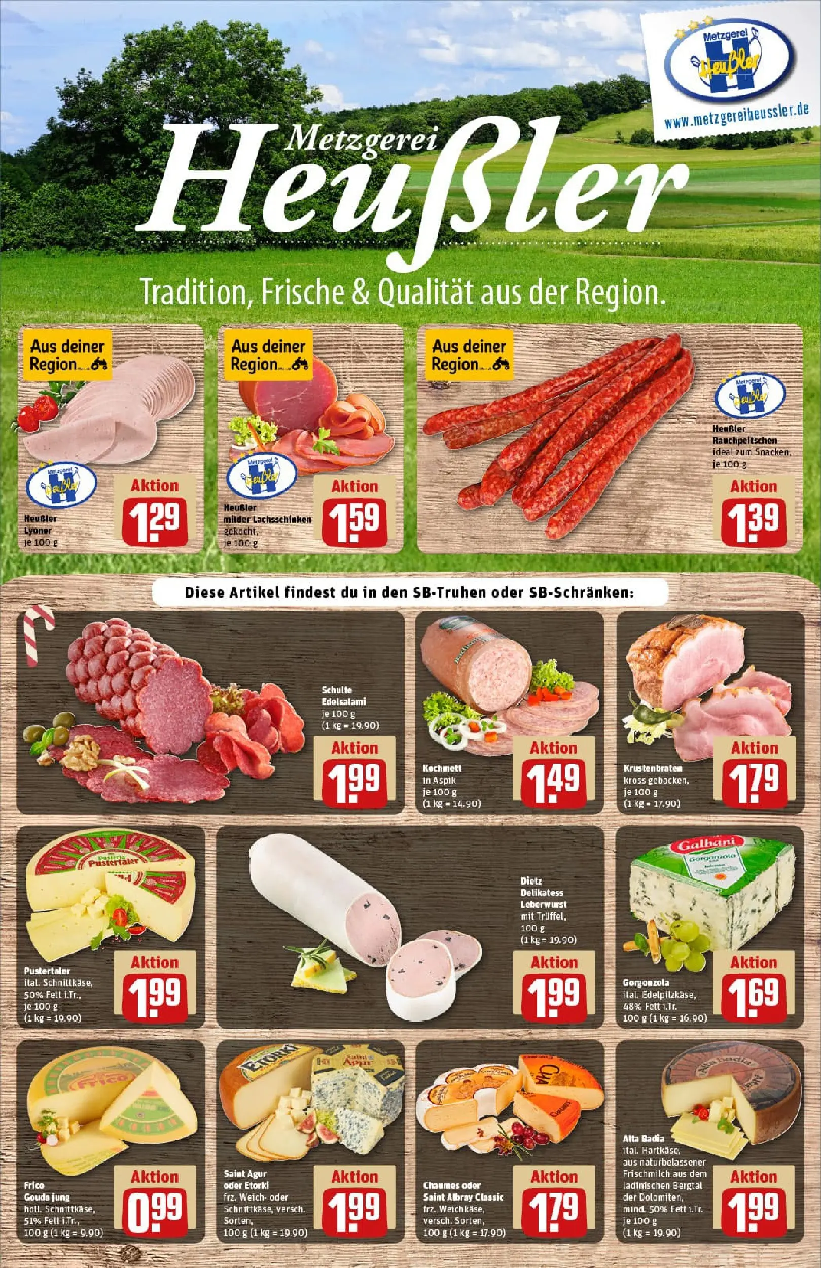 REWE Prospekt ab 22.12.2025 zum Blättern » Angebote | Seite: 9 | Produkte: Gouda, Krustenbraten, Salami