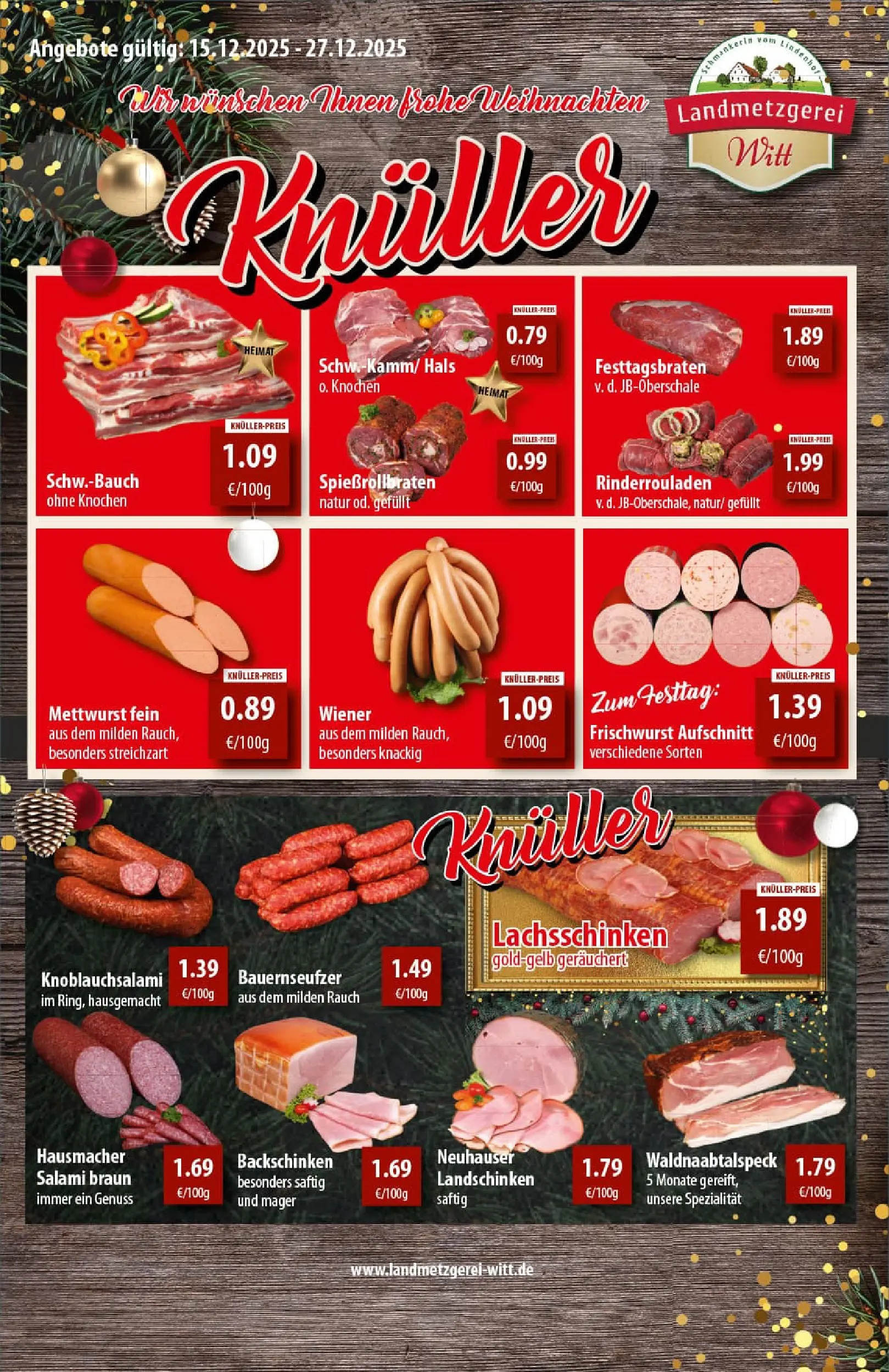REWE Prospekt ab 22.12.2025 zum Blättern » Angebote | Seite: 8 | Produkte: Rinderrouladen, Salami