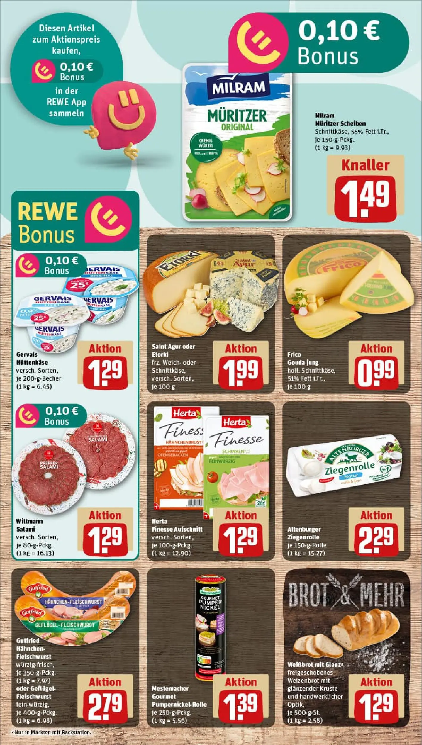 REWE Prospekt ab 22.12.2025 zum Blättern » Angebote | Seite: 11 | Produkte: Salami, Schinken, Hüttenkäse, Herta finesse