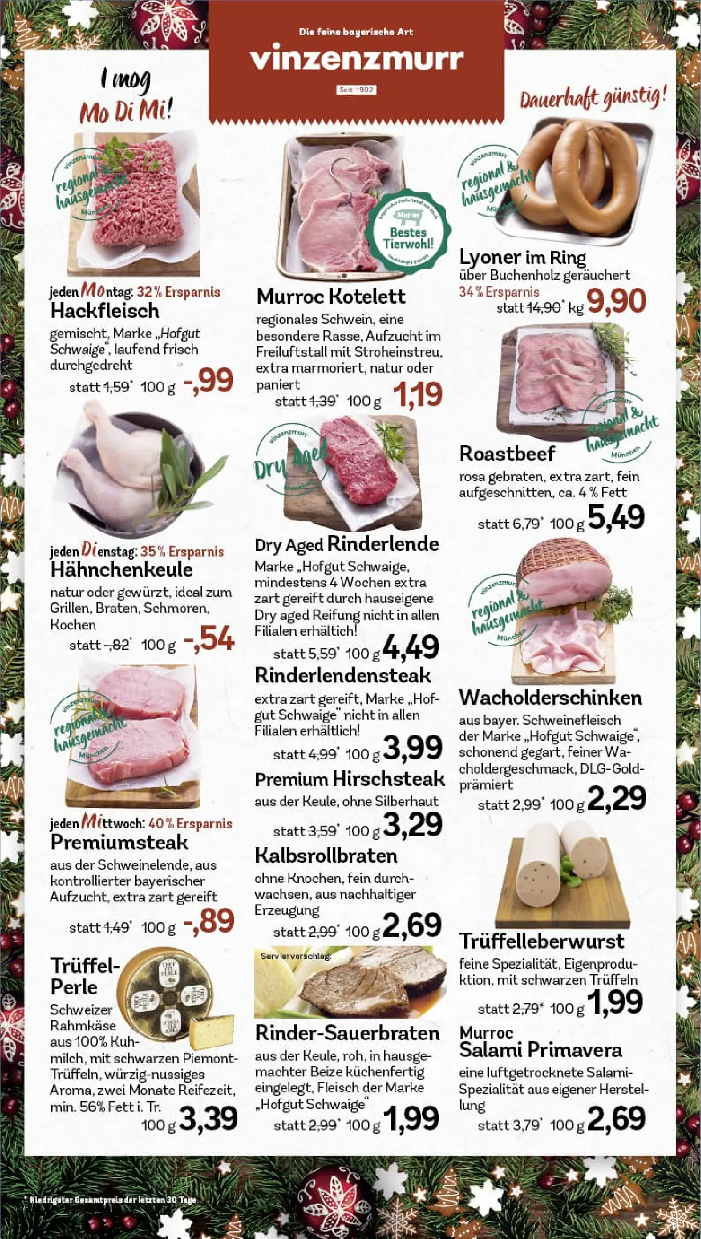 REWE Prospekt ab 22.12.2025 zum Blättern » Angebote | Seite: 10 | Produkte: Salami, Steak, Fleisch, Hackfleisch