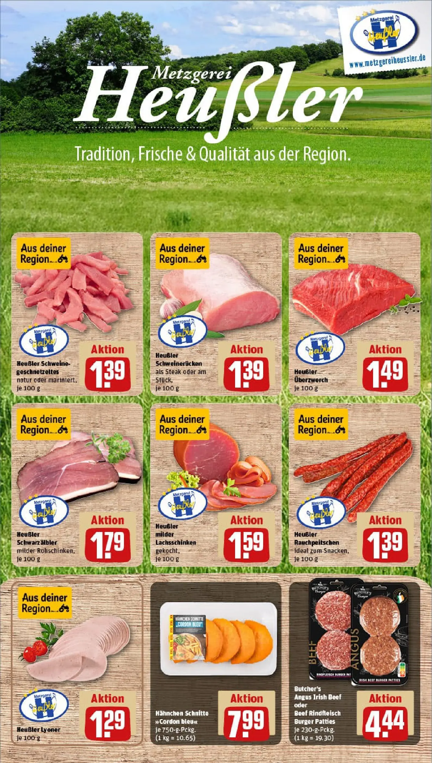 REWE Prospekt ab 22.12.2025 zum Blättern » Angebote | Seite: 10 | Produkte: Burger, Schweinerucken, Rindfleisch, Steak