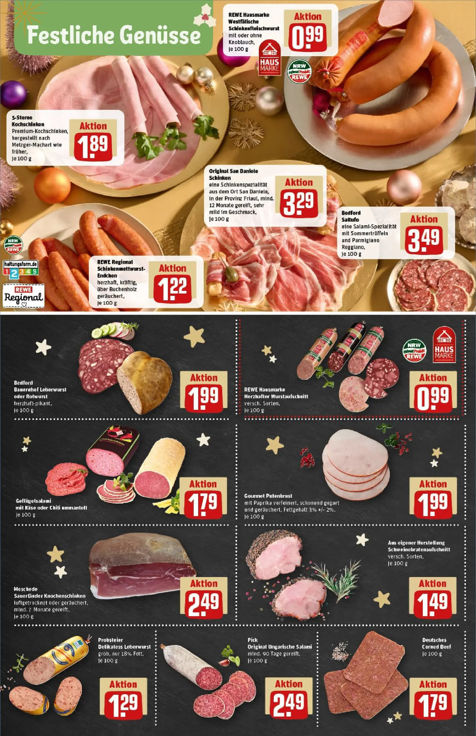 REWE Prospekt ab 22.12.2025 zum Blättern » Angebote | Seite: 8 | Produkte: Käse, Paprika, Chili, Salami
