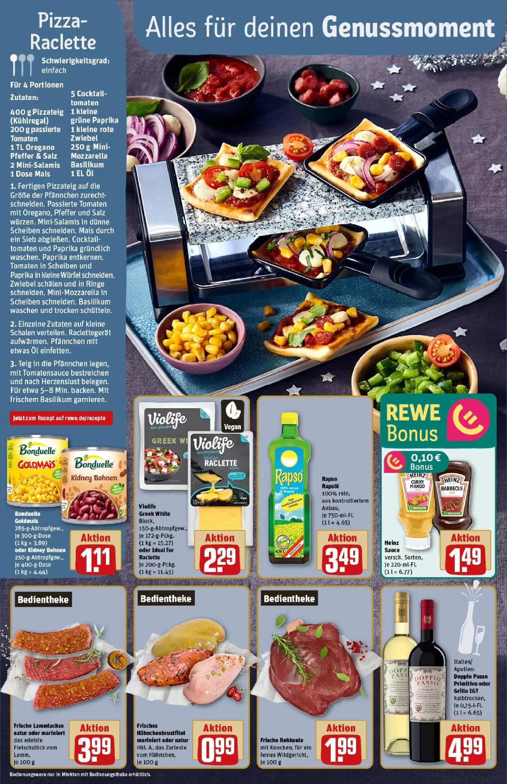 REWE Prospekt ab 22.12.2025 zum Blättern » Angebote | Seite: 12 | Produkte: Rapsöl, Doppio passo primitivo, Paprika, Pizza