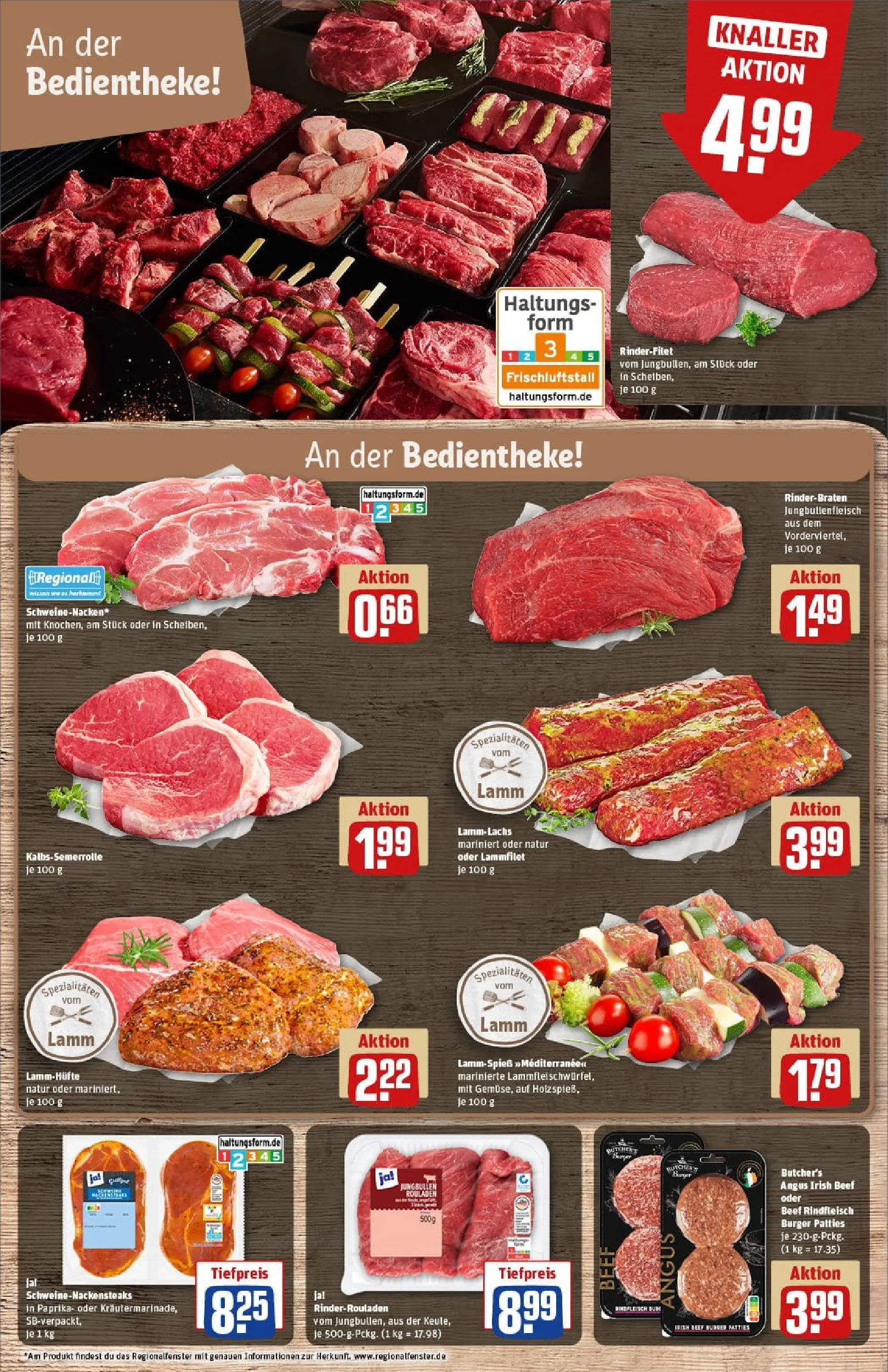 REWE Prospekt ab 22.12.2025 zum Blättern » Angebote | Seite: 11 | Produkte: Rinderrouladen, Burger, Lachs, Paprika