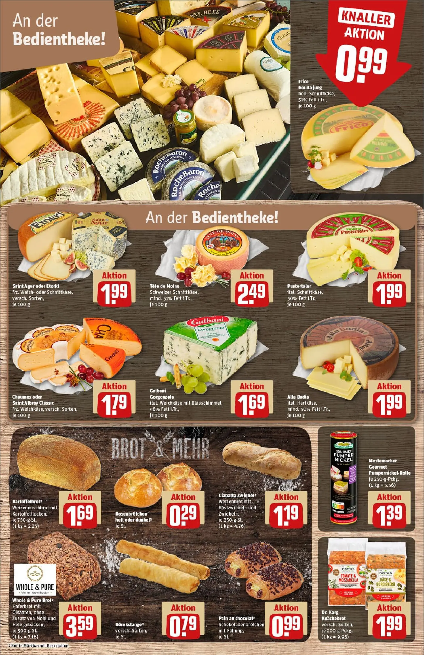 REWE Prospekt ab 22.12.2025 zum Blättern » Angebote | Seite: 13 | Produkte: Mehl, Käse, Mozzarella, Brot