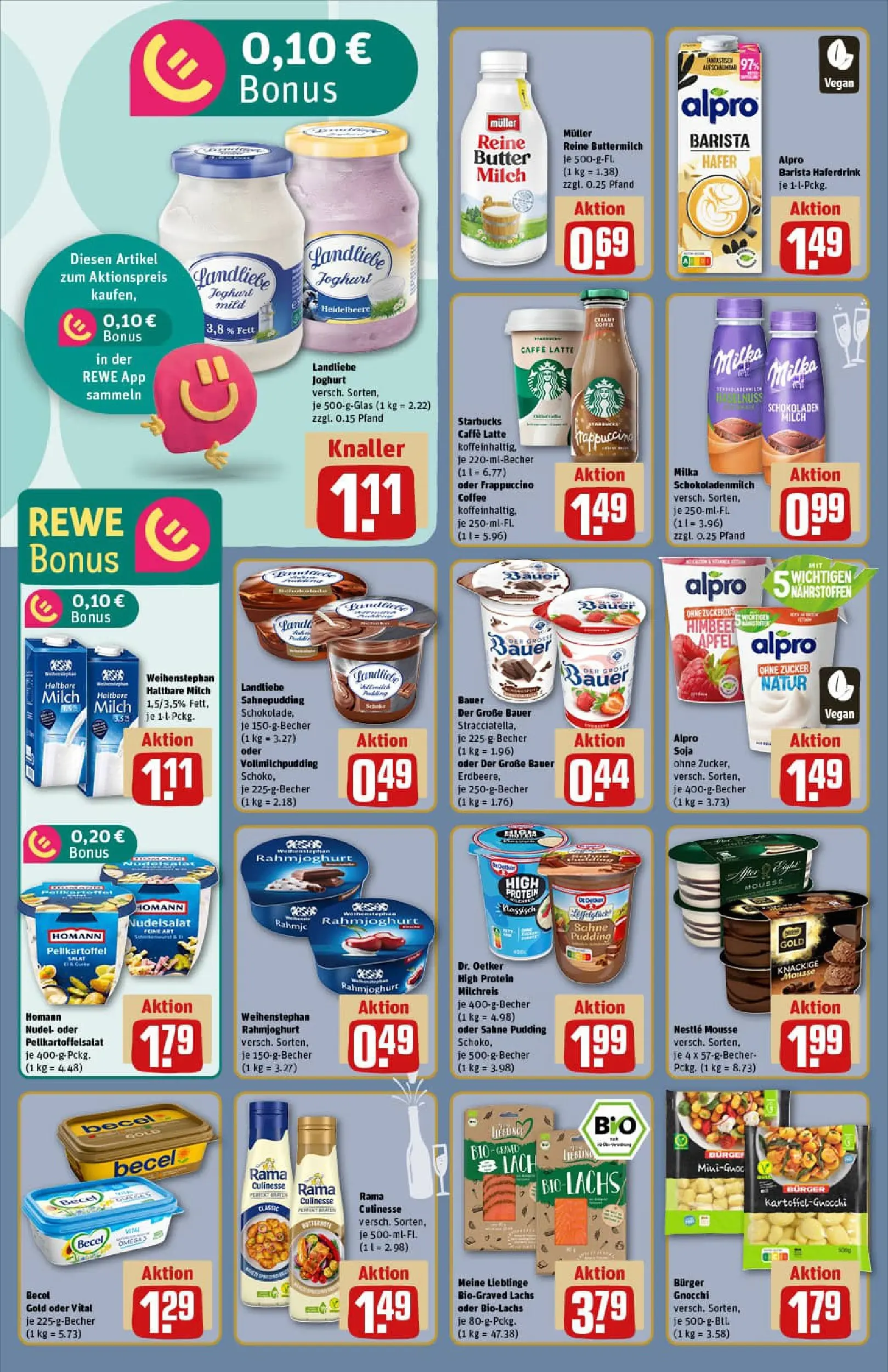 REWE Prospekt ab 22.12.2025 zum Blättern » Angebote | Seite: 16 | Produkte: Haferdrink, Alpro, Landliebe joghurt, Sahne