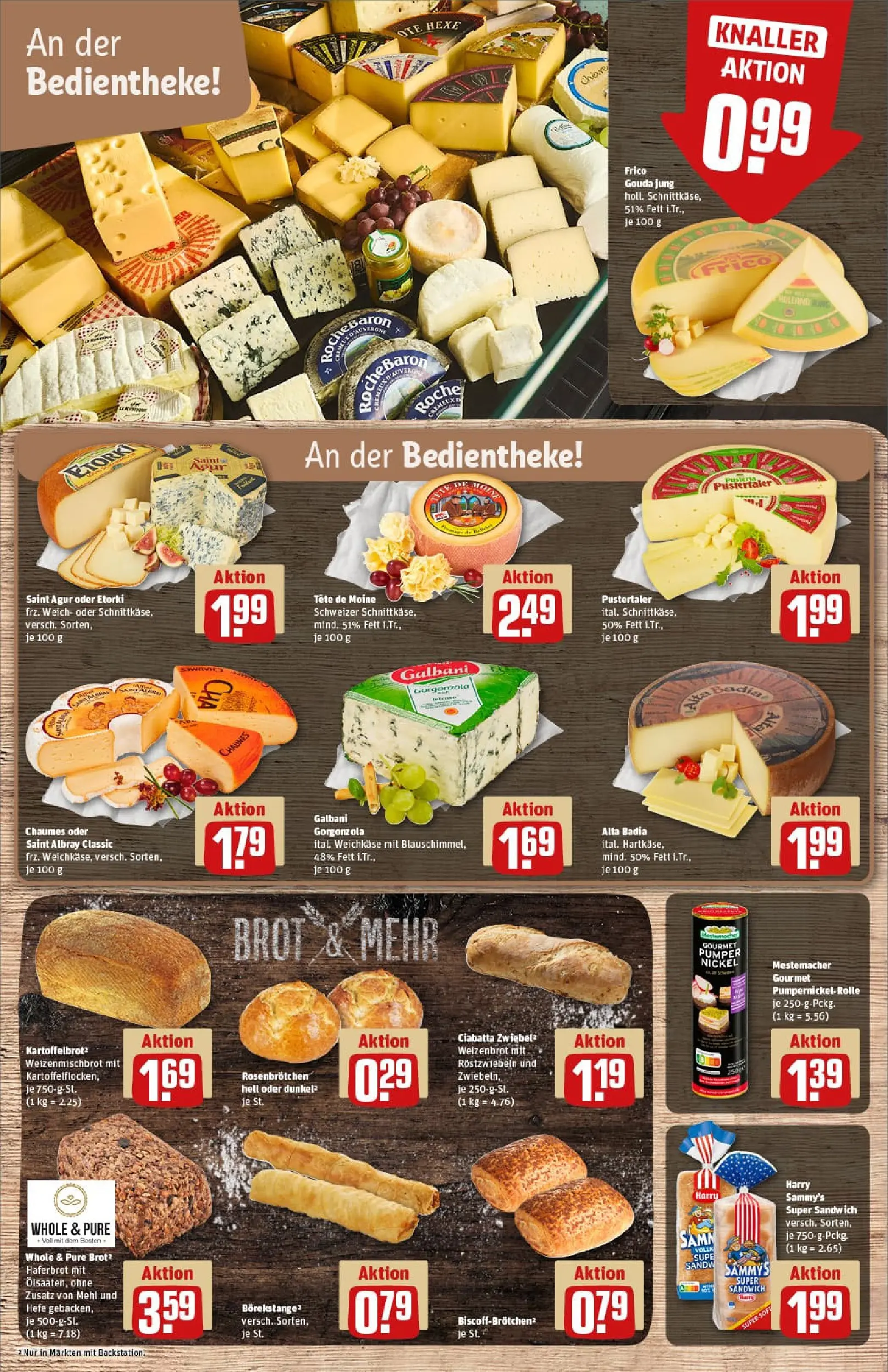 REWE Prospekt ab 22.12.2025 zum Blättern » Angebote | Seite: 15 | Produkte: Mehl, Gouda, Brot