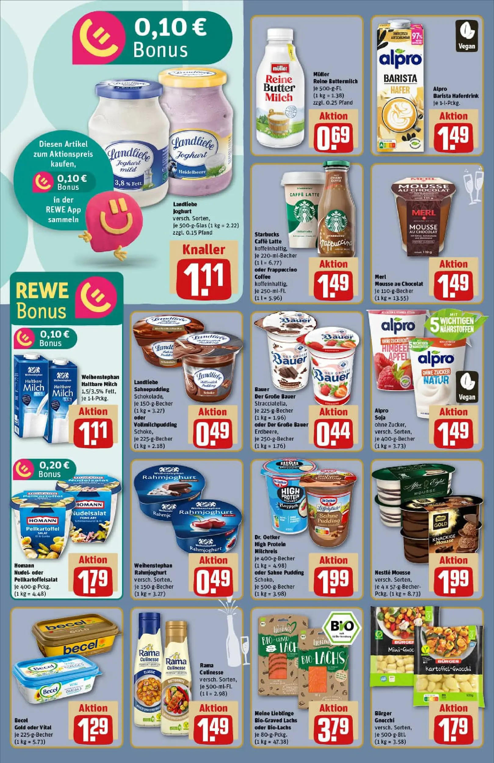 REWE Prospekt ab 22.12.2025 zum Blättern » Angebote | Seite: 18 | Produkte: Butter, Becel, Pudding, Alpro