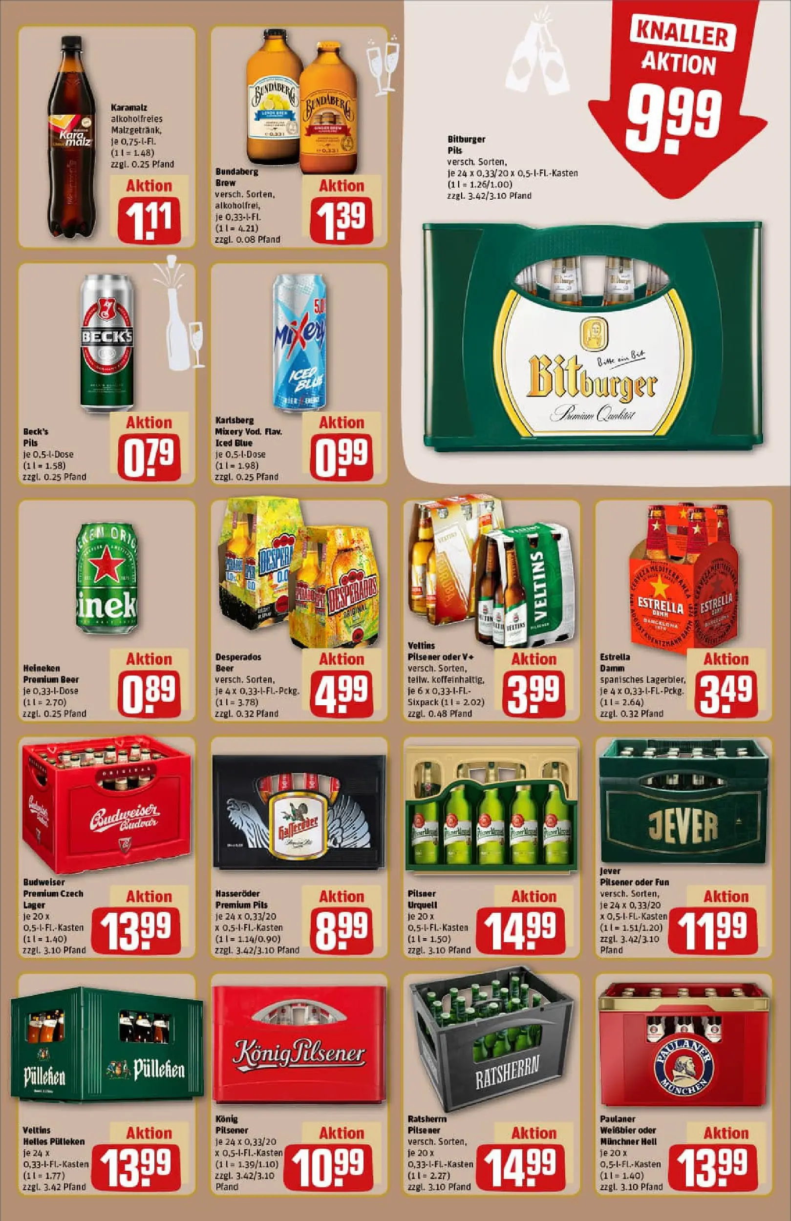 REWE Prospekt ab 22.12.2025 zum Blättern » Angebote | Seite: 19 | Produkte: Helles pulleken, Konig pilsener, Pilsner urquell, Jever