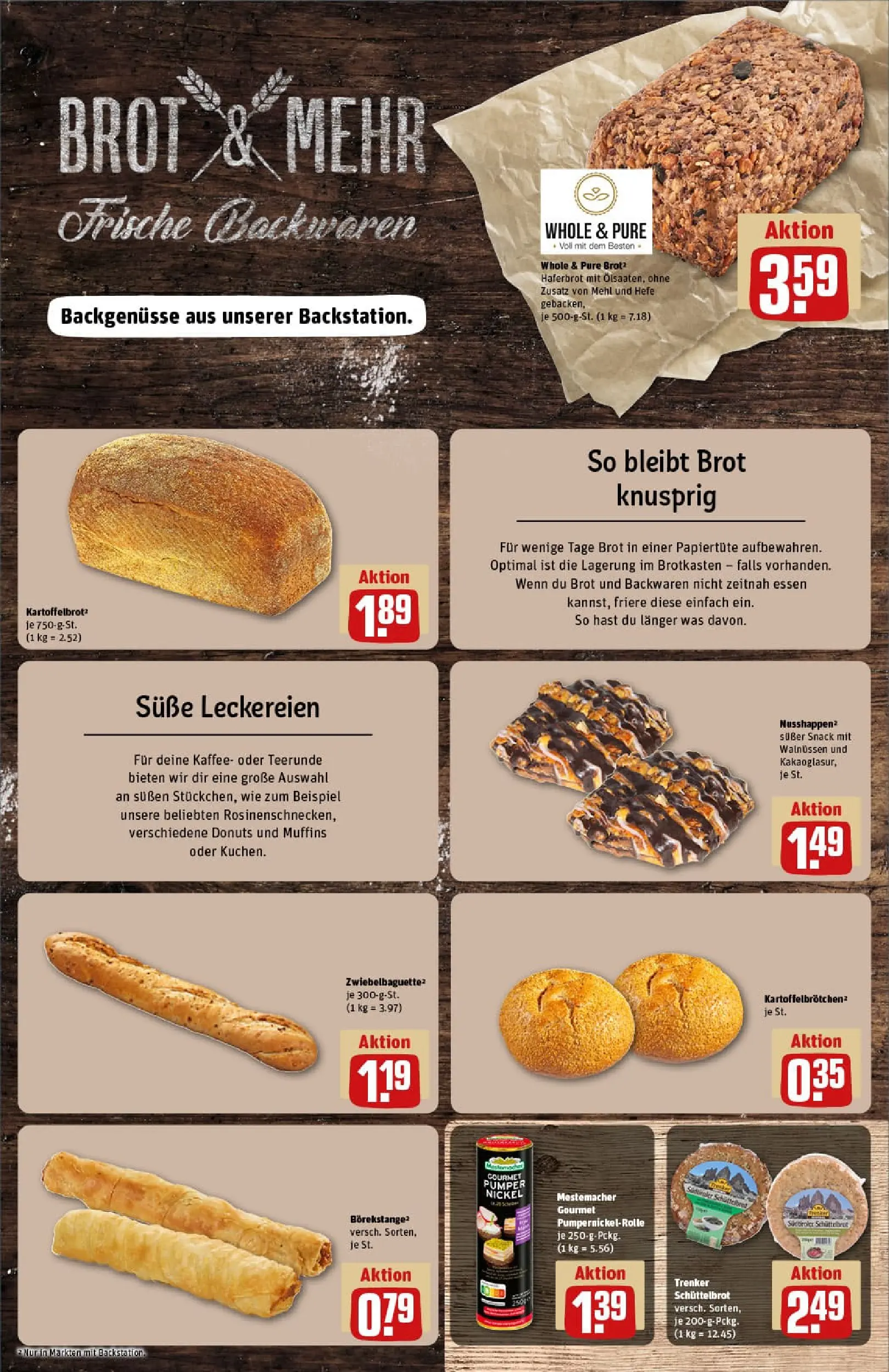 REWE Prospekt ab 22.12.2025 zum Blättern » Angebote | Seite: 13 | Produkte: Mehl, Kaffee, Baguette, Brot