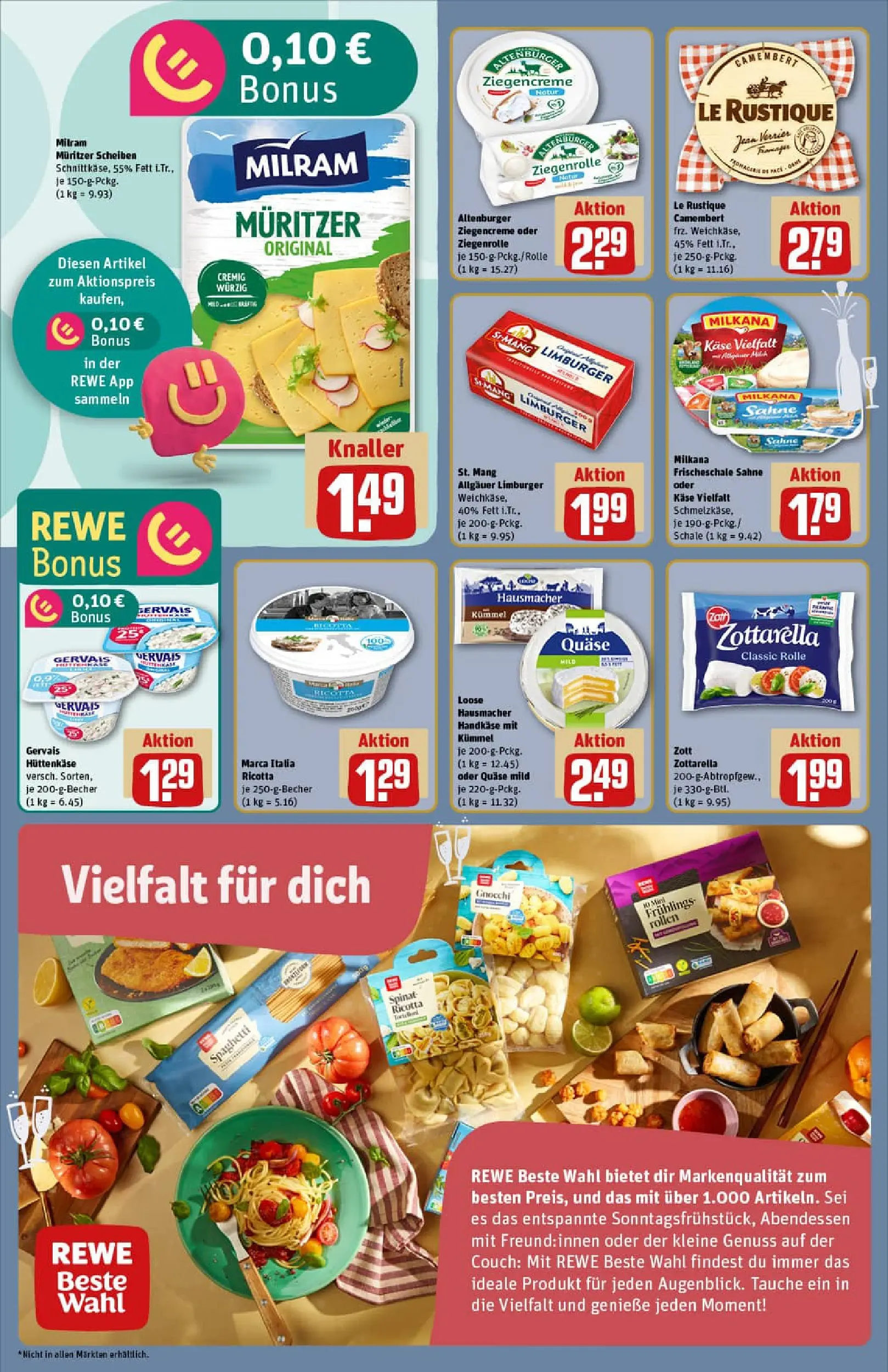REWE Prospekt ab 22.12.2025 zum Blättern » Angebote | Seite: 14 | Produkte: Couch, Mozzarella, Milram, Sahne