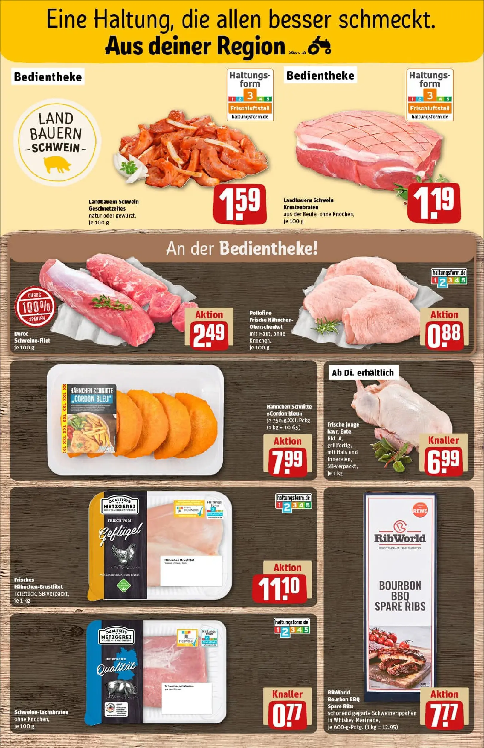REWE Prospekt ab 22.12.2025 zum Blättern » Angebote | Seite: 10 | Produkte: Krustenbraten, Bourbon, Whiskey, Ente
