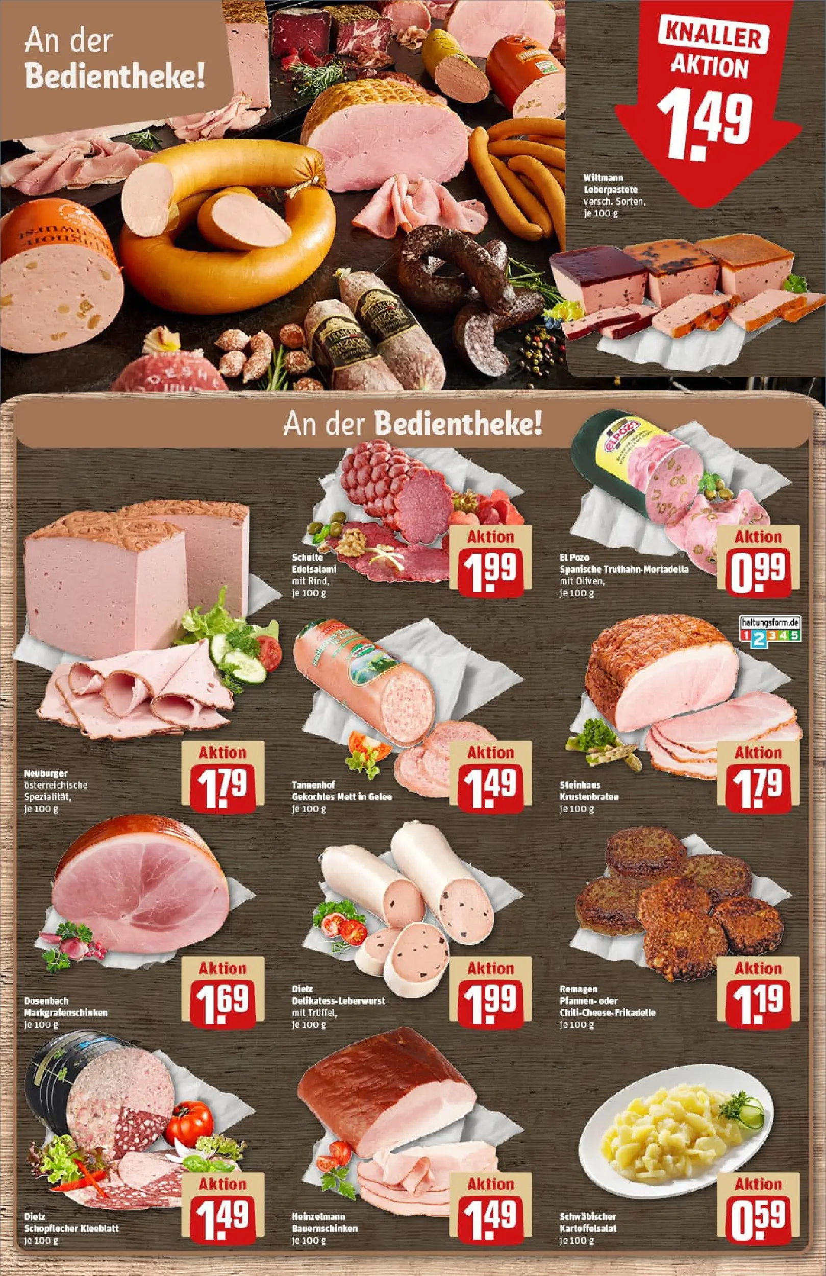 REWE Prospekt ab 22.12.2025 zum Blättern » Angebote | Seite: 12 | Produkte: Krustenbraten, Salami