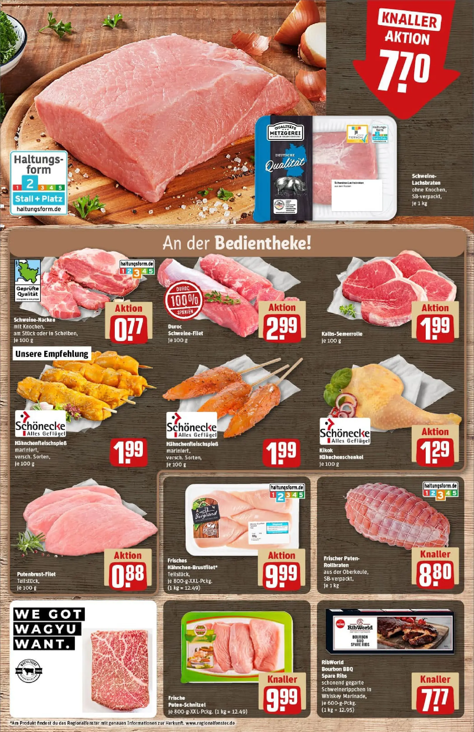 REWE Prospekt ab 22.12.2025 zum Blättern » Angebote | Seite: 11 | Produkte: Schweinenacken, Schweinefilet, Putenschnitzel, Bourbon