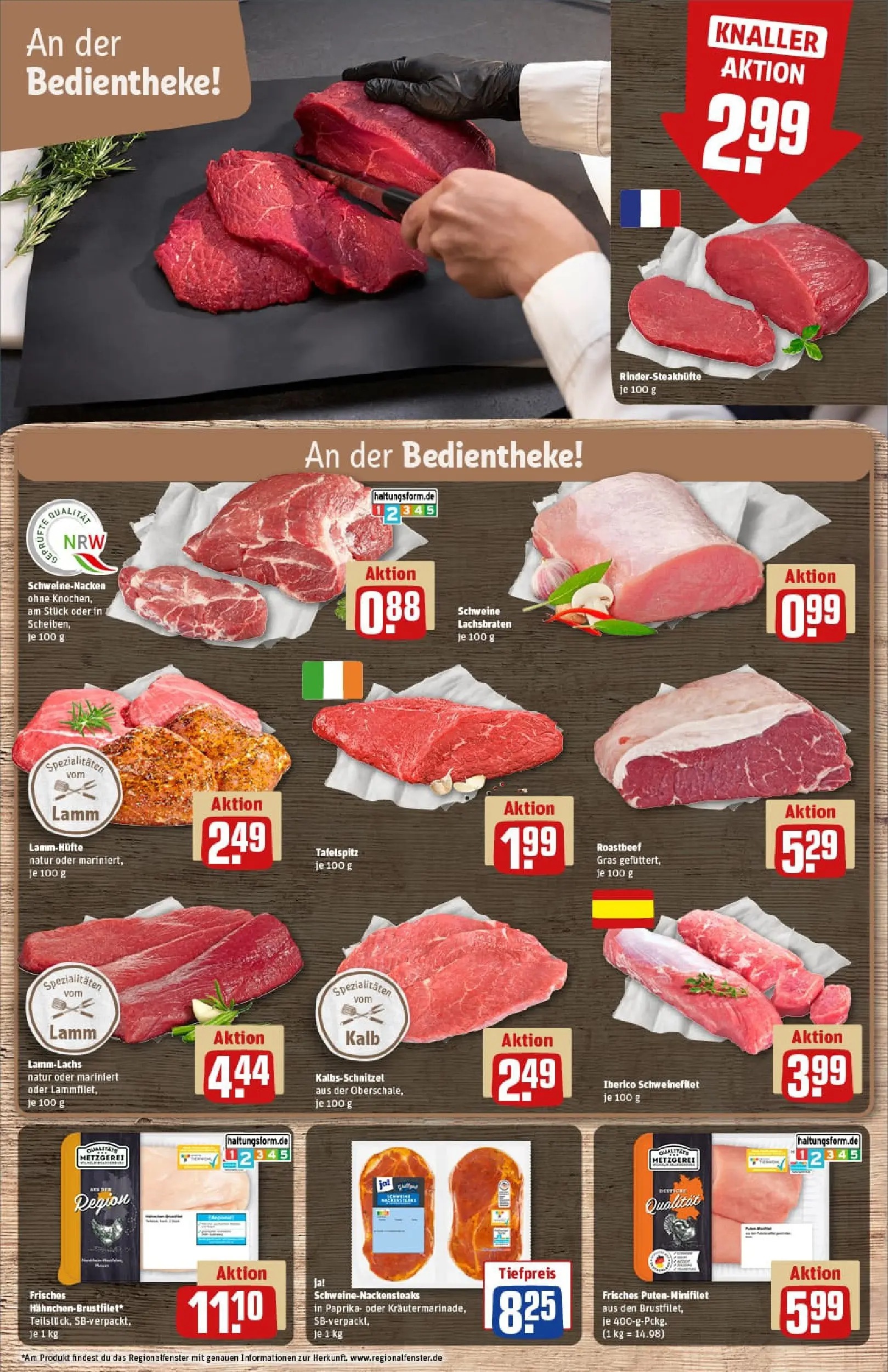 REWE Prospekt ab 22.12.2025 zum Blättern » Angebote | Seite: 11 | Produkte: Tafelspitz, Schweinenacken, Schweinefilet, Paprika