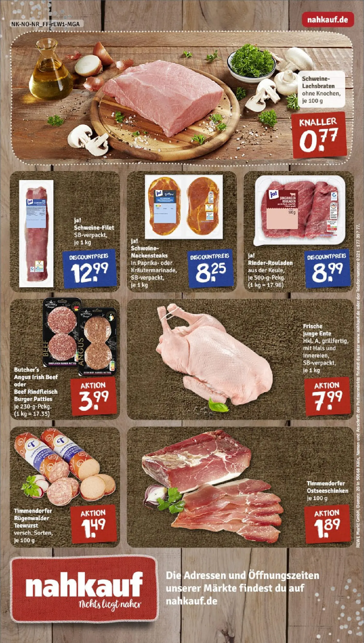 REWE Prospekt ab 22.12.2025 zum Blättern » Angebote | Seite: 16 | Produkte: Rinderrouladen, Nackensteaks, Paprika, Telefon