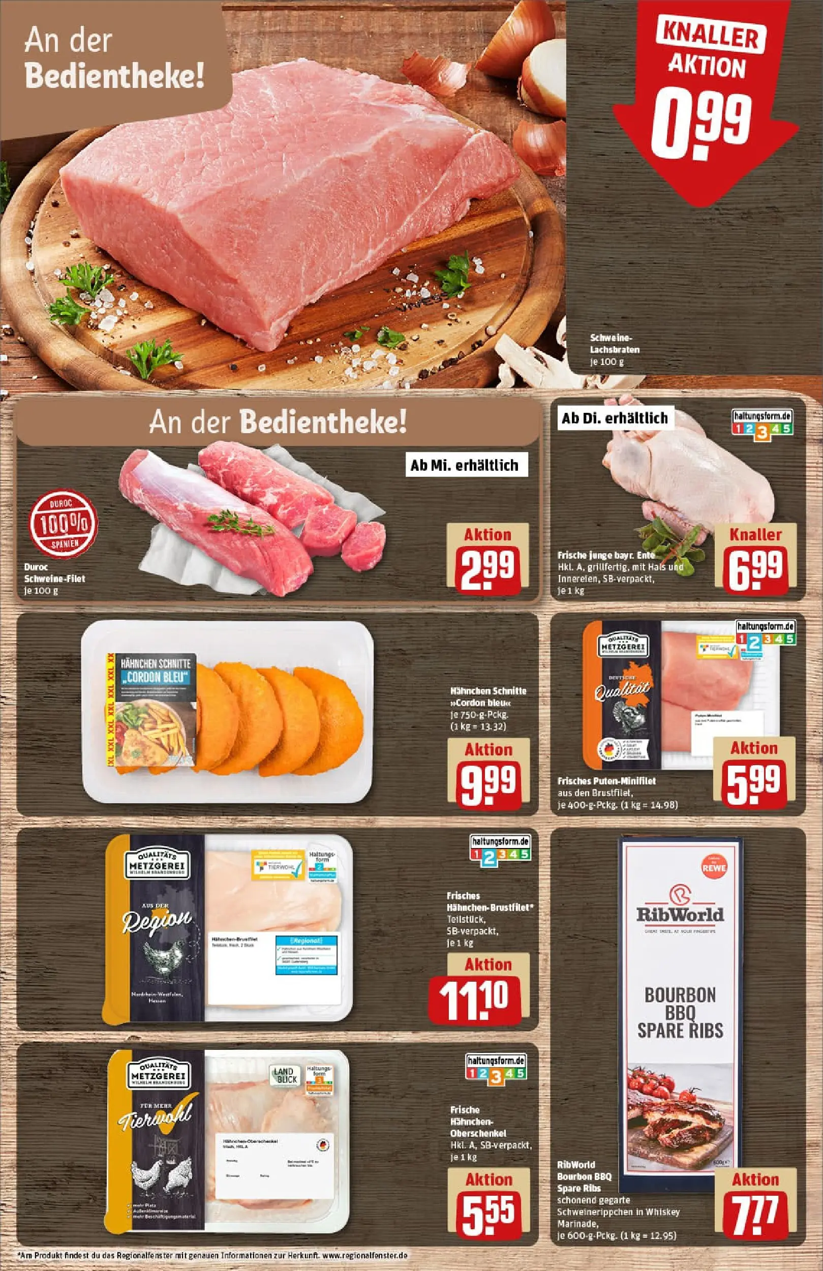 REWE Prospekt ab 22.12.2025 zum Blättern » Angebote | Seite: 10 | Produkte: Schweinefilet, Bourbon, Whiskey, Ente