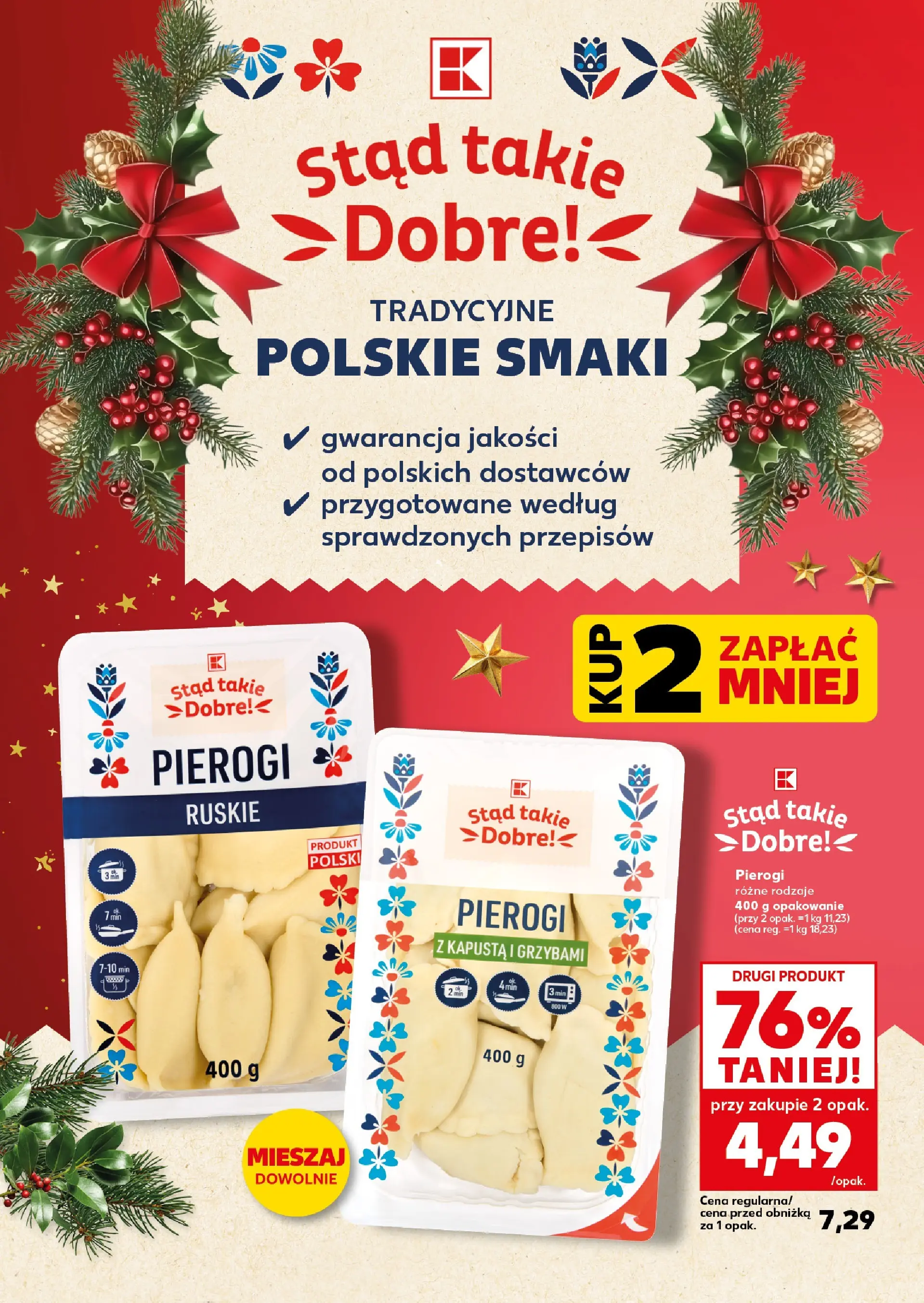 Kaufland gazetka od 20.12.2025 | Boże Narodzenie 🎄🎁 | Strona: 18 | Produkty: Kapusta, Pierogi