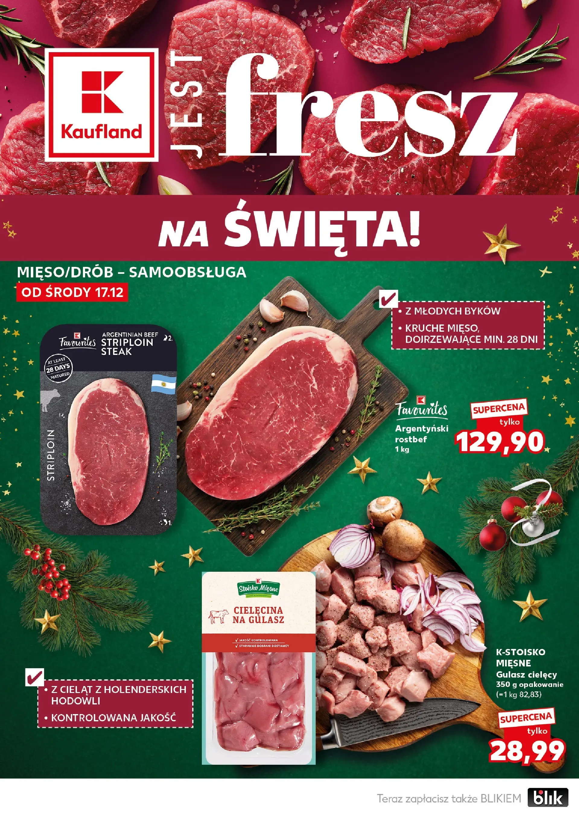Kaufland gazetka od 20.12.2025 | Boże Narodzenie 🎄🎁 | Strona: 16 | Produkty: Mięso, Gulasz