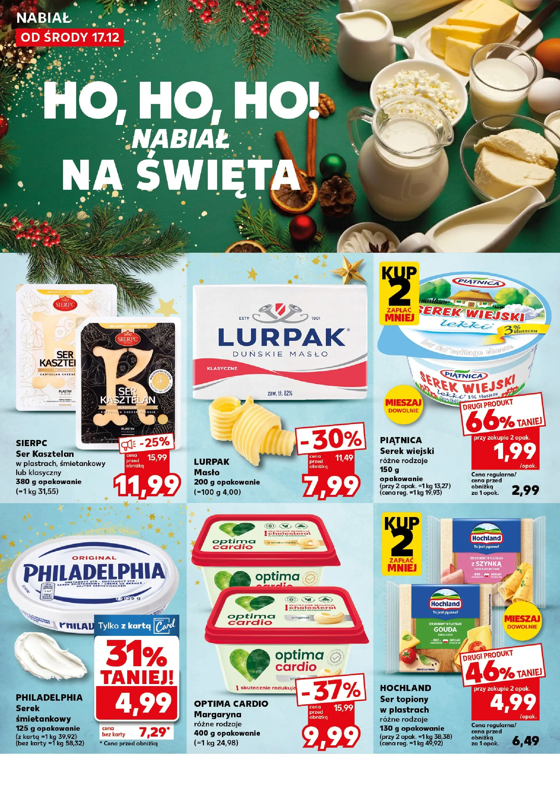Kaufland gazetka od 20.12.2025 | Boże Narodzenie 🎄🎁 | Strona: 24 | Produkty: Szynka, Serek wiejski, Margaryna, Ser