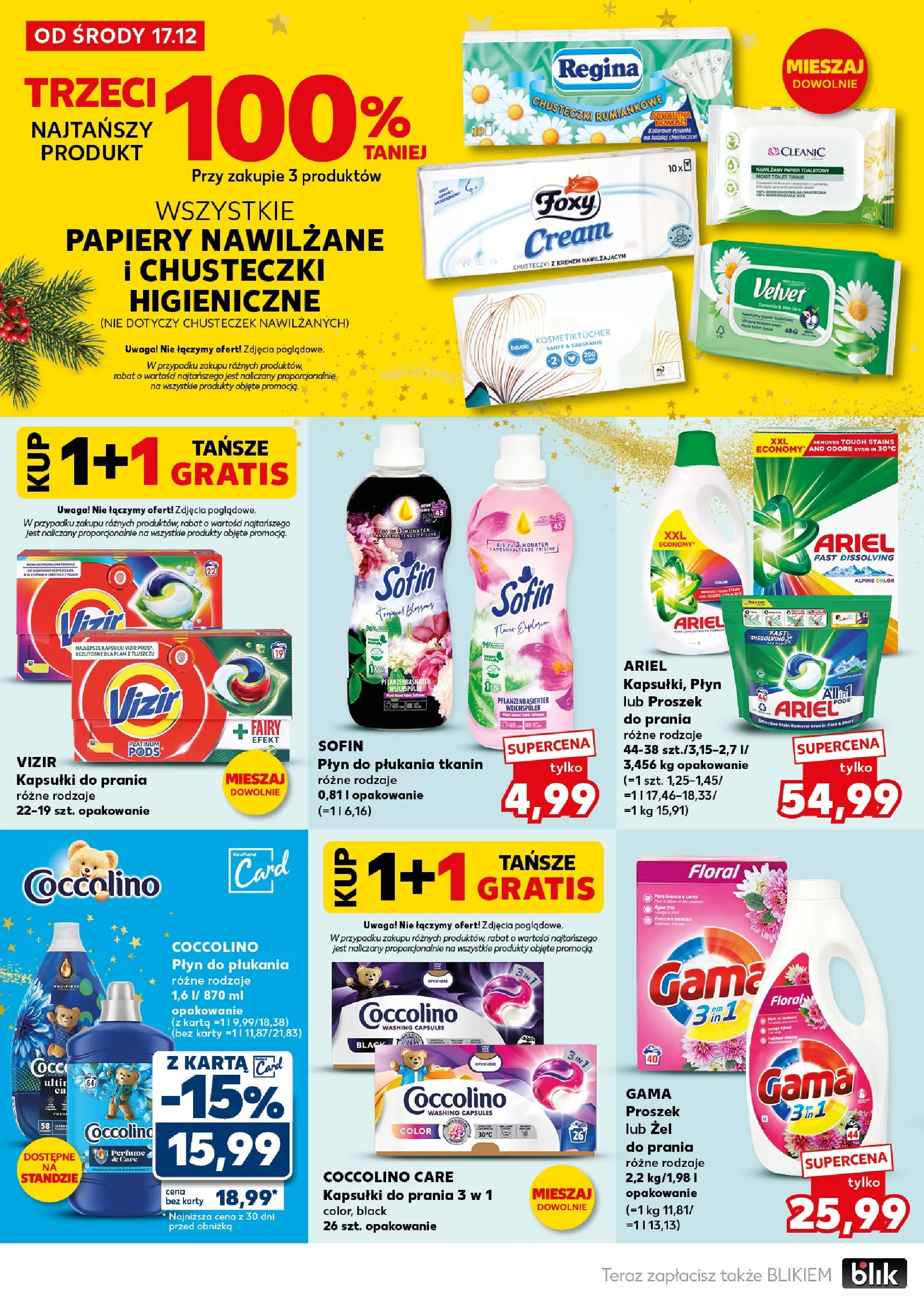 Kaufland gazetka od 20.12.2025 | Boże Narodzenie 🎄🎁 | Strona: 26 | Produkty: Karta, Papier toaletowy, Płyn do płukania tkanin, Kapsułki do prania