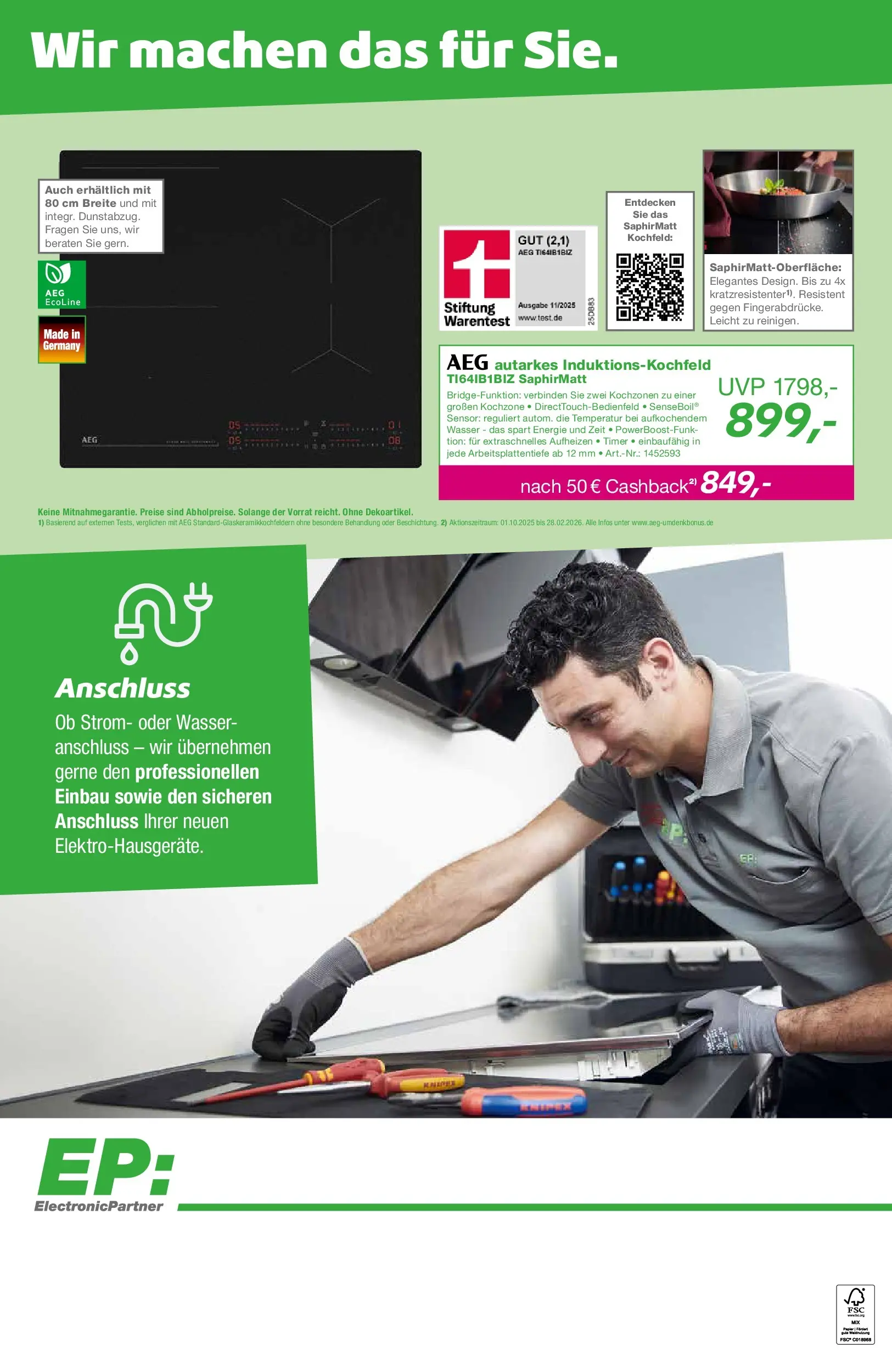 Entdecke - EP: Angebote (ab 29.12.2025) zum Blättern | Seite: 12 | Produkte: AEG, Kochfeld, Wasser