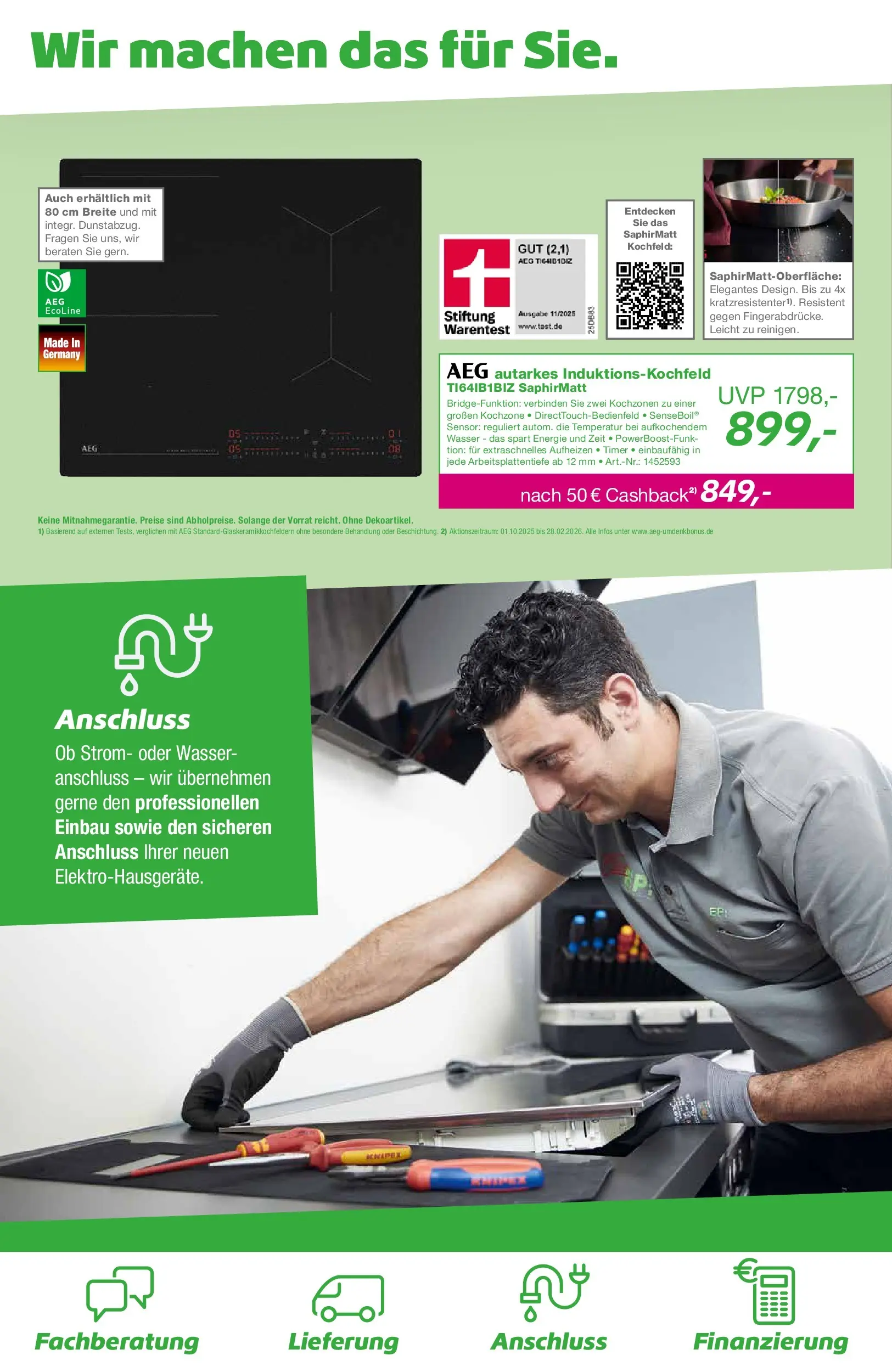 Entdecke - EP: Angebote (ab 29.12.2025) zum Blättern | Seite: 6 | Produkte: AEG, Kochfeld, Wasser
