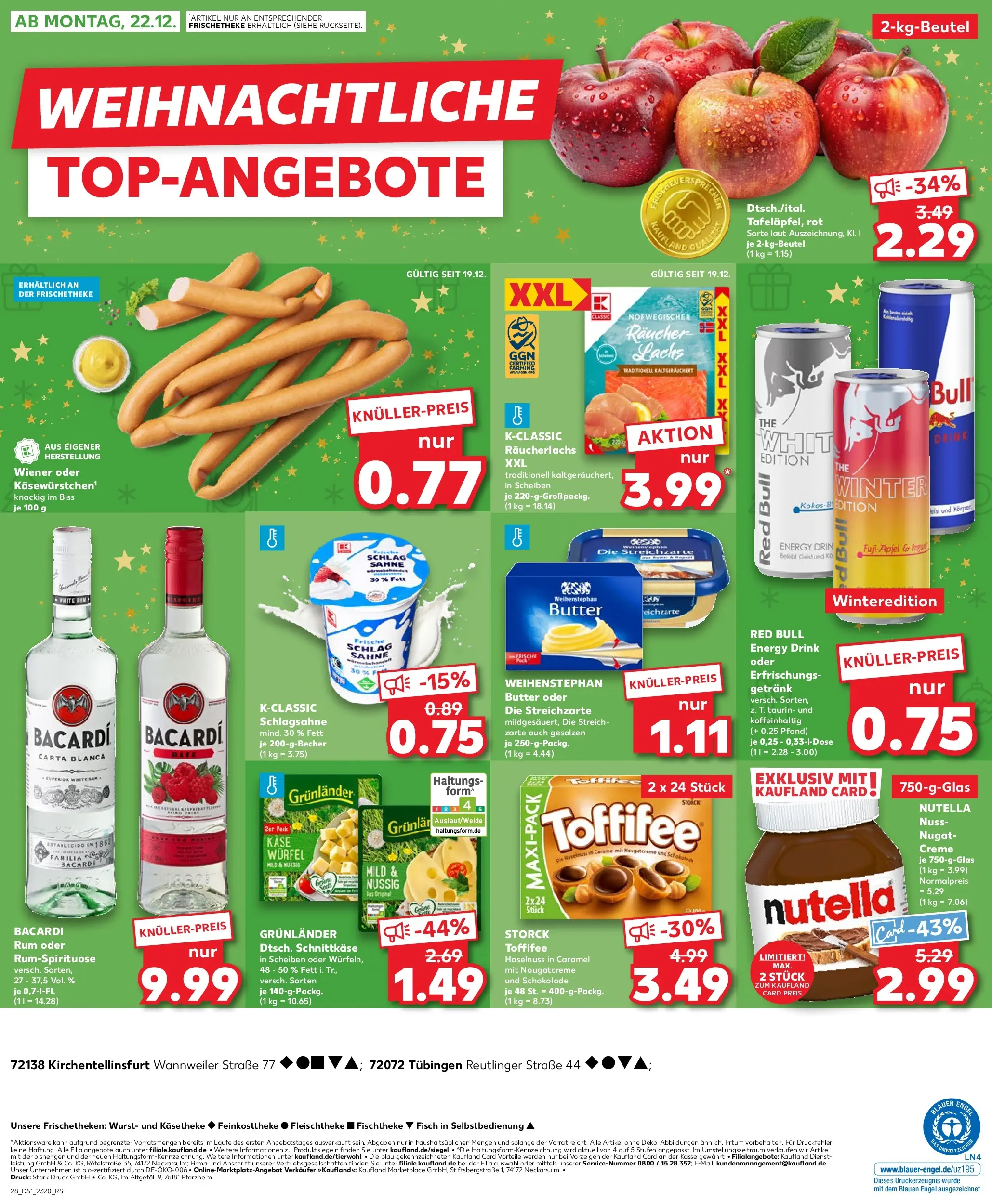 Prospekt Kaufland ab 18.12.2025 » Angebote Online zum Blättern | Seite: 28 | Produkte: Käse, Rum, Creme, Räucherlachs
