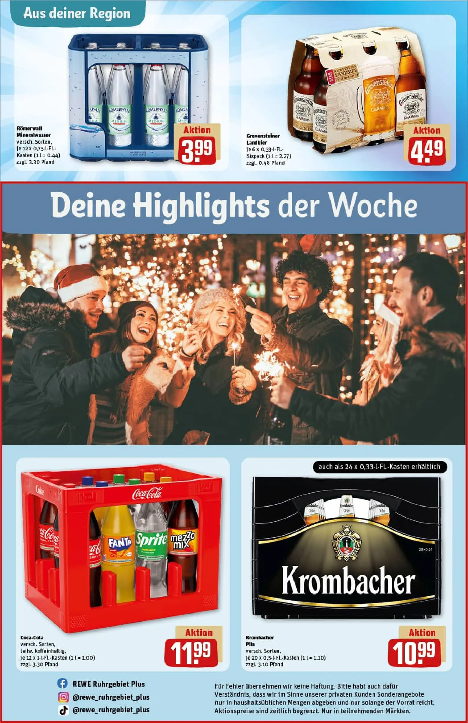 REWE Prospekt ab 22.12.2025 zum Blättern » Angebote | Seite: 28 | Produkte: Fanta, Sprite, Pils, Krombacher