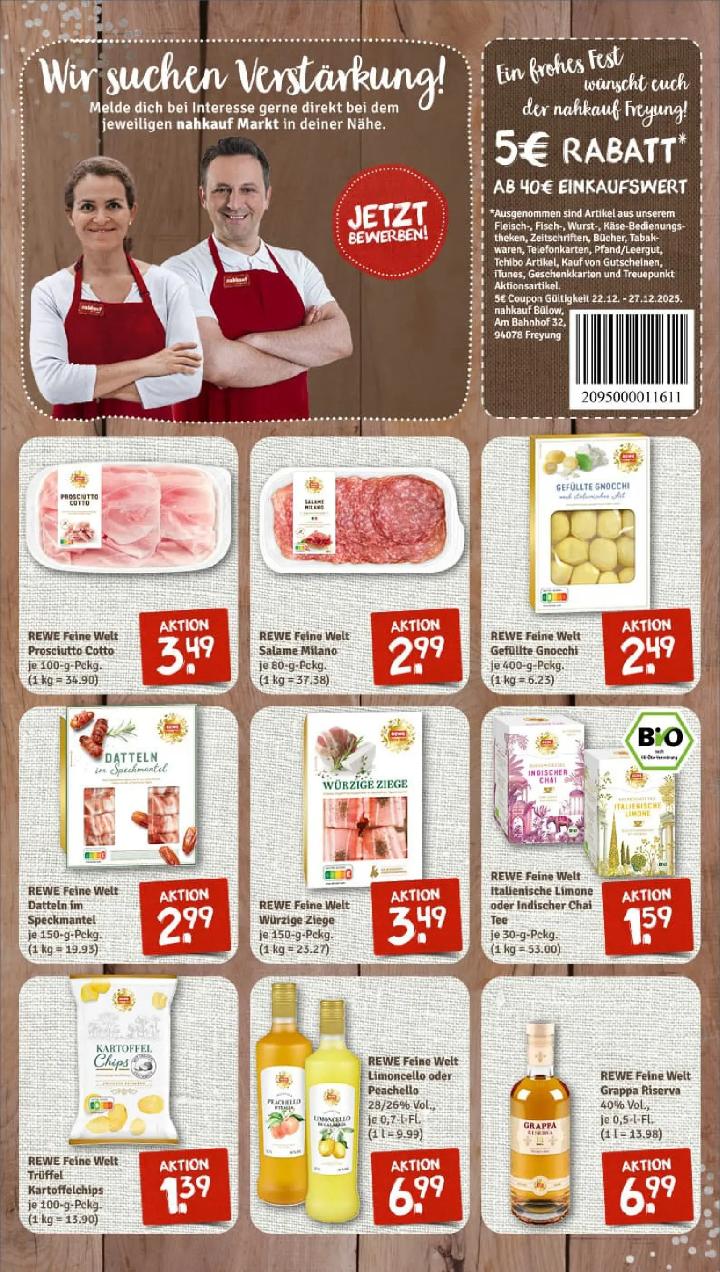 REWE Prospekt ab 22.12.2025 zum Blättern » Angebote | Seite: 11 | Produkte: Limoncello, Tee, Chips