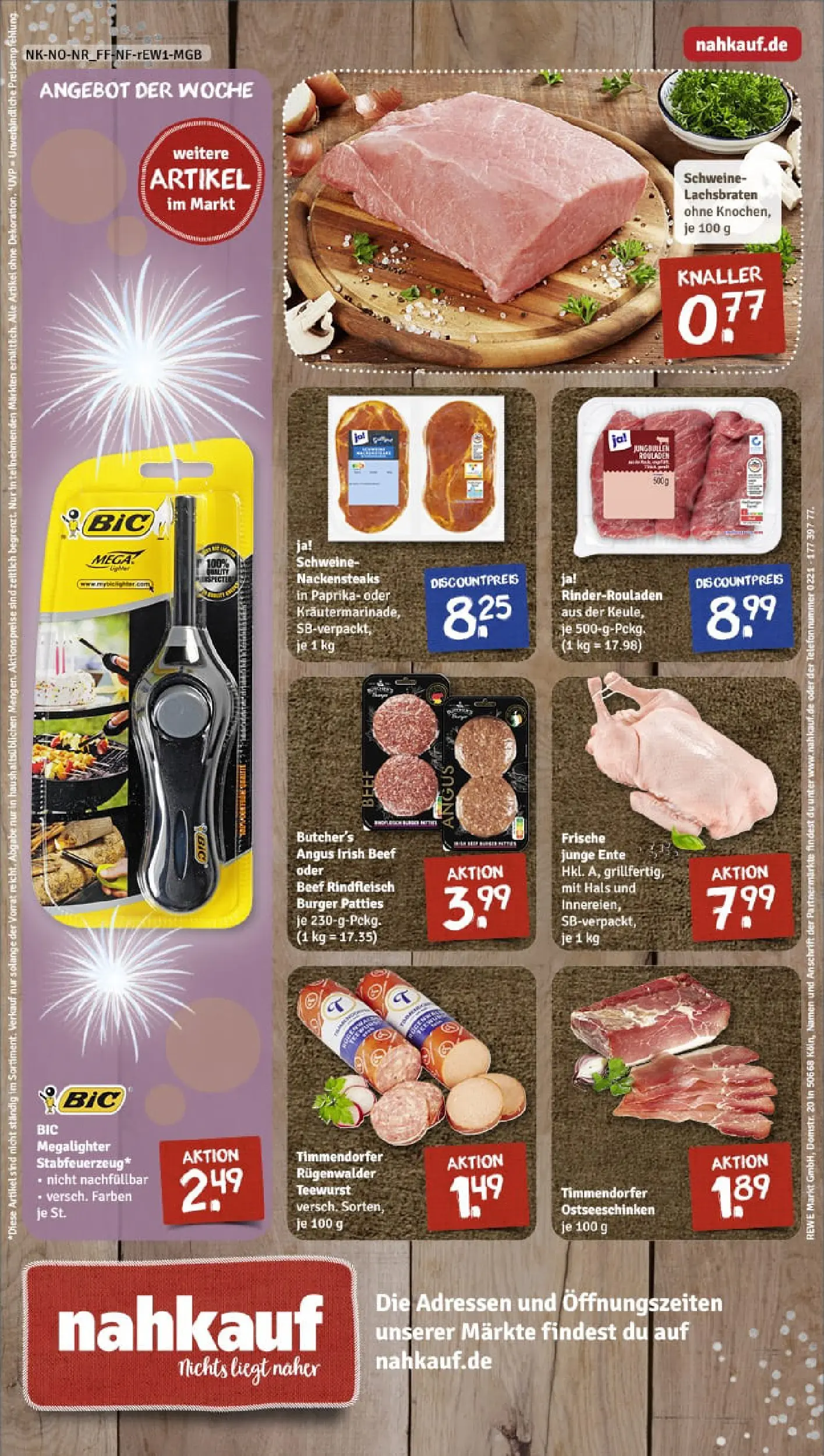 REWE Prospekt ab 22.12.2025 zum Blättern » Angebote | Seite: 16 | Produkte: Rinderrouladen, Burger, Rindfleisch, Ente