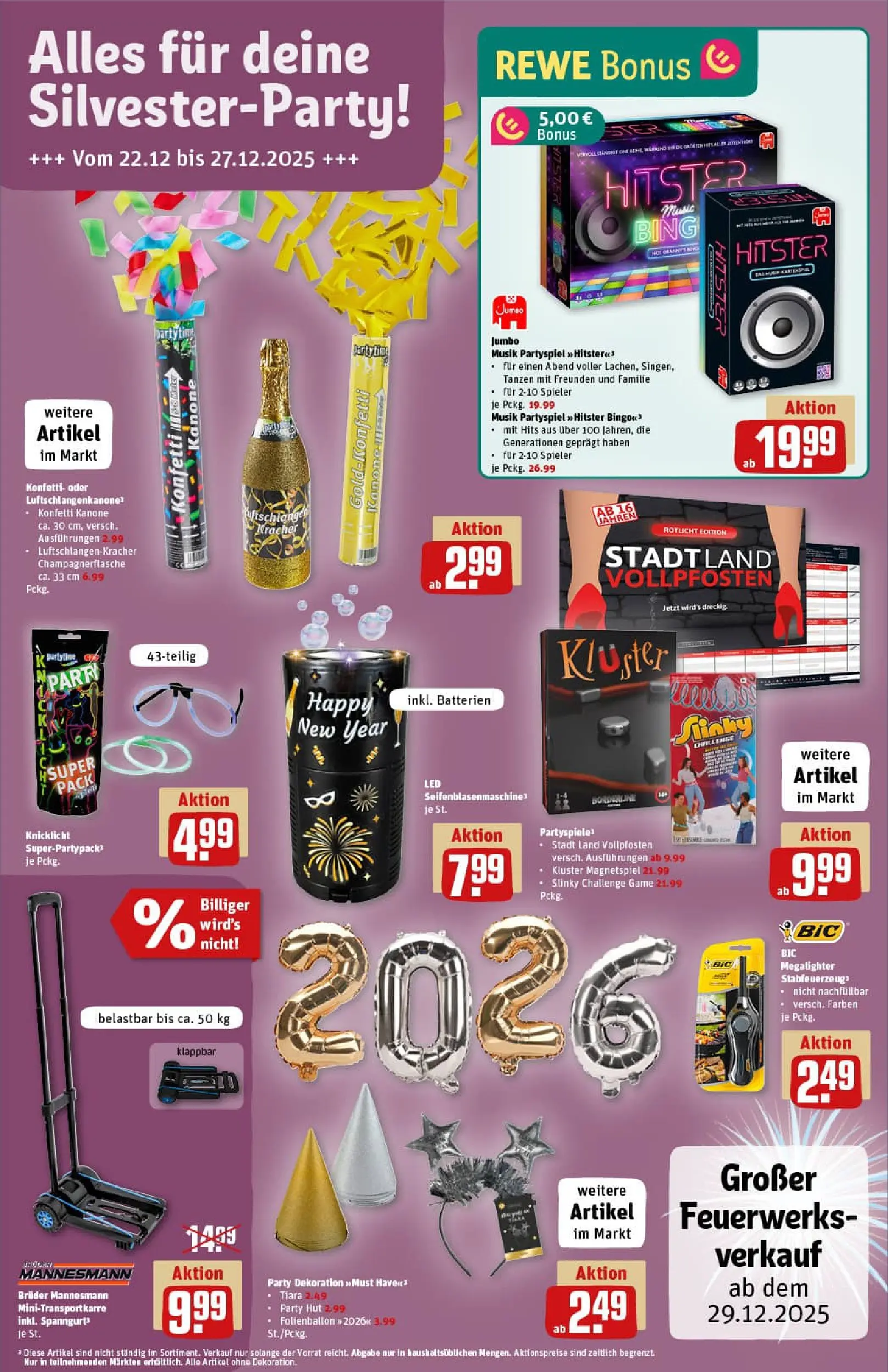 REWE Prospekt ab 22.12.2025 zum Blättern » Angebote | Seite: 27 | Produkte: Batterien, Hut